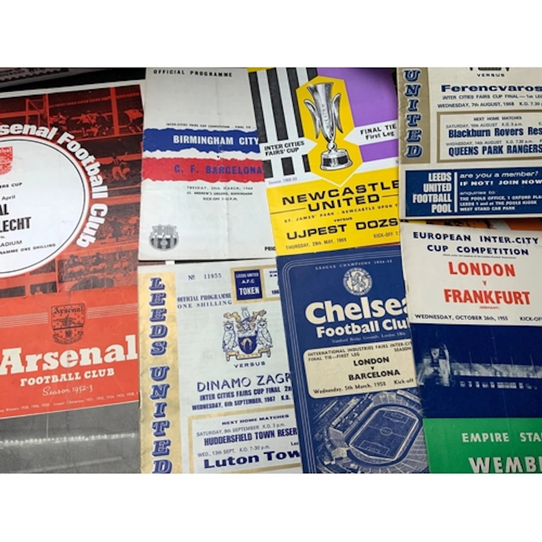 Football Programme Boxes: Includes replica pre war cup final...