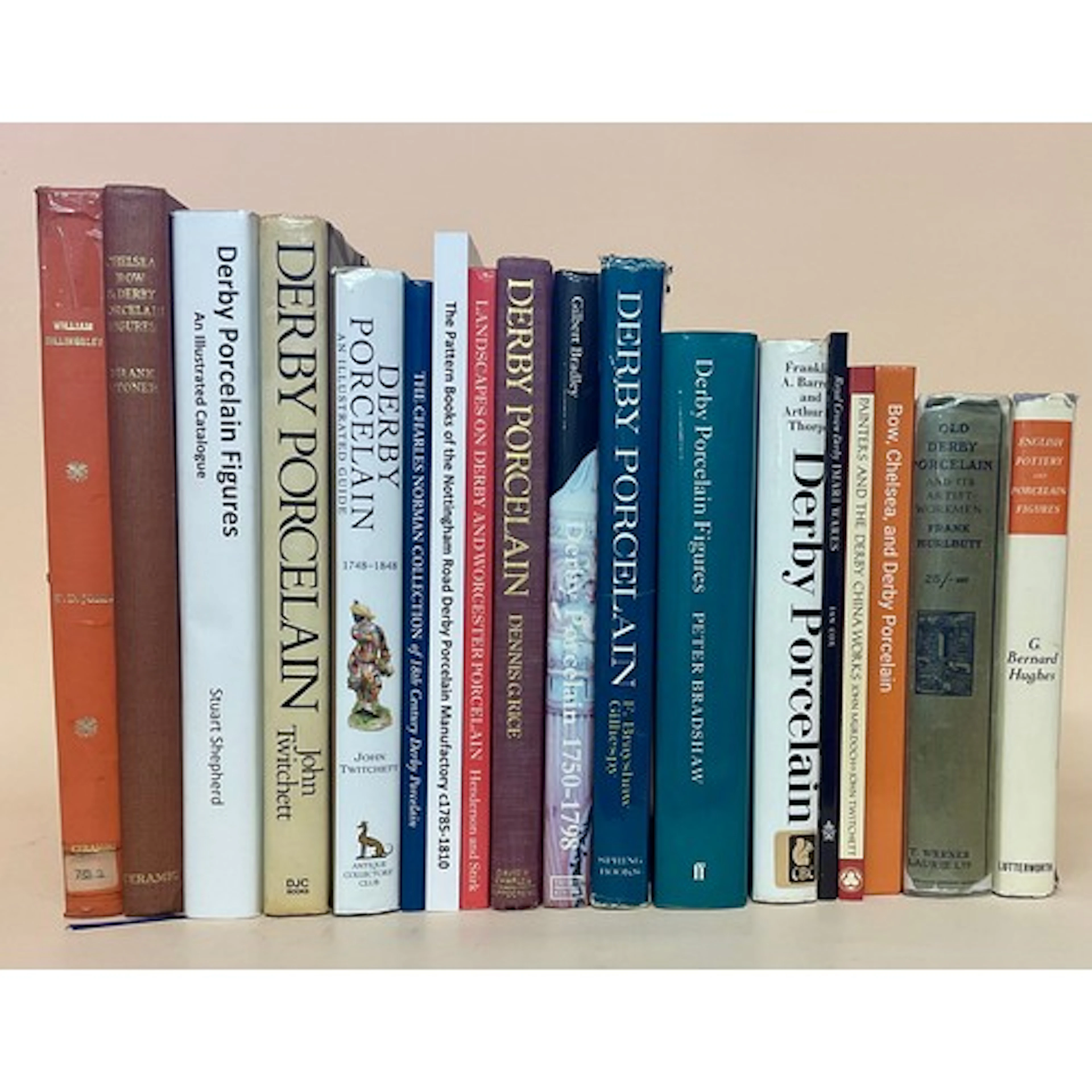 Books - English Porcelain - reference books, including Stone...