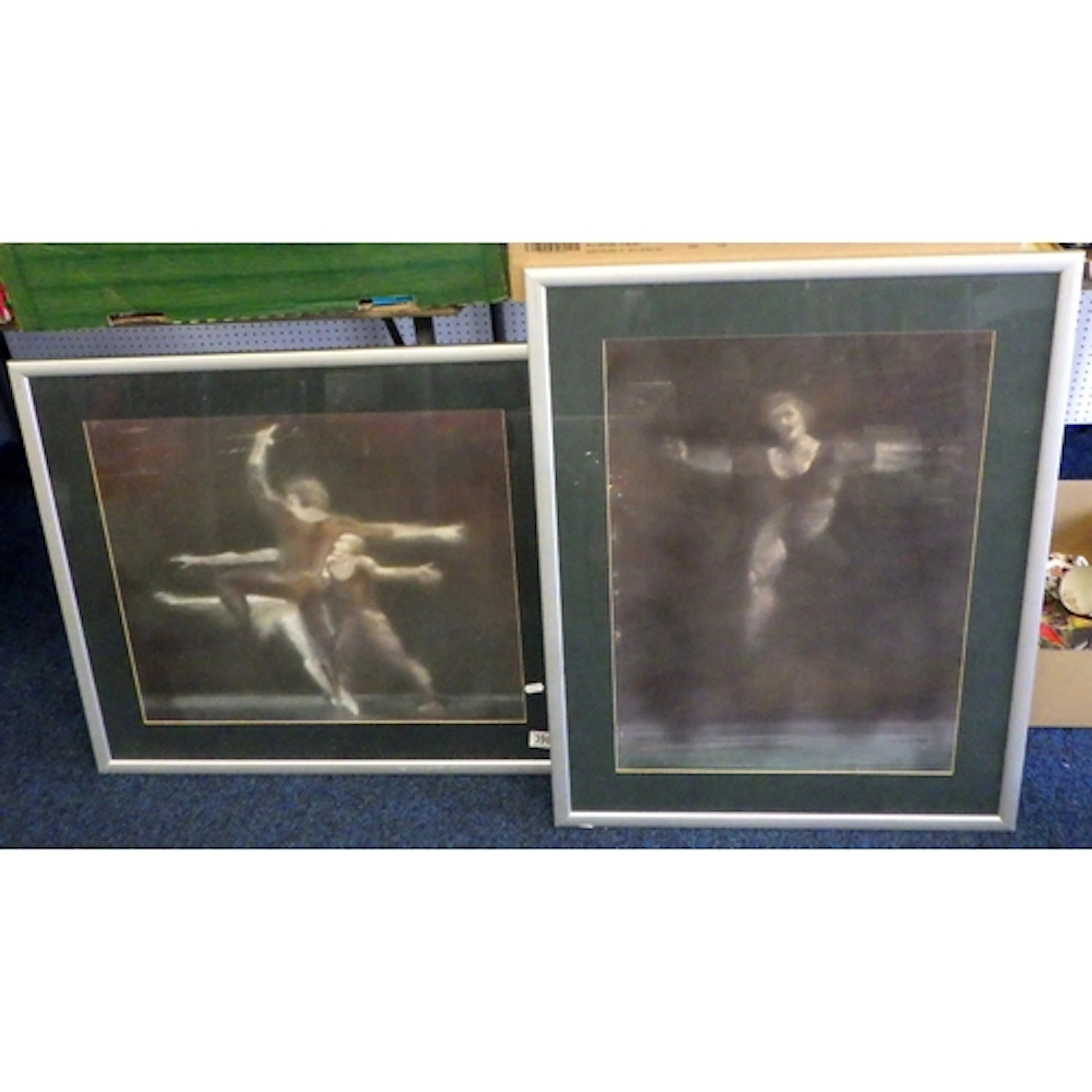 Kay Young: two stylized representations of ballet dancers (1...
