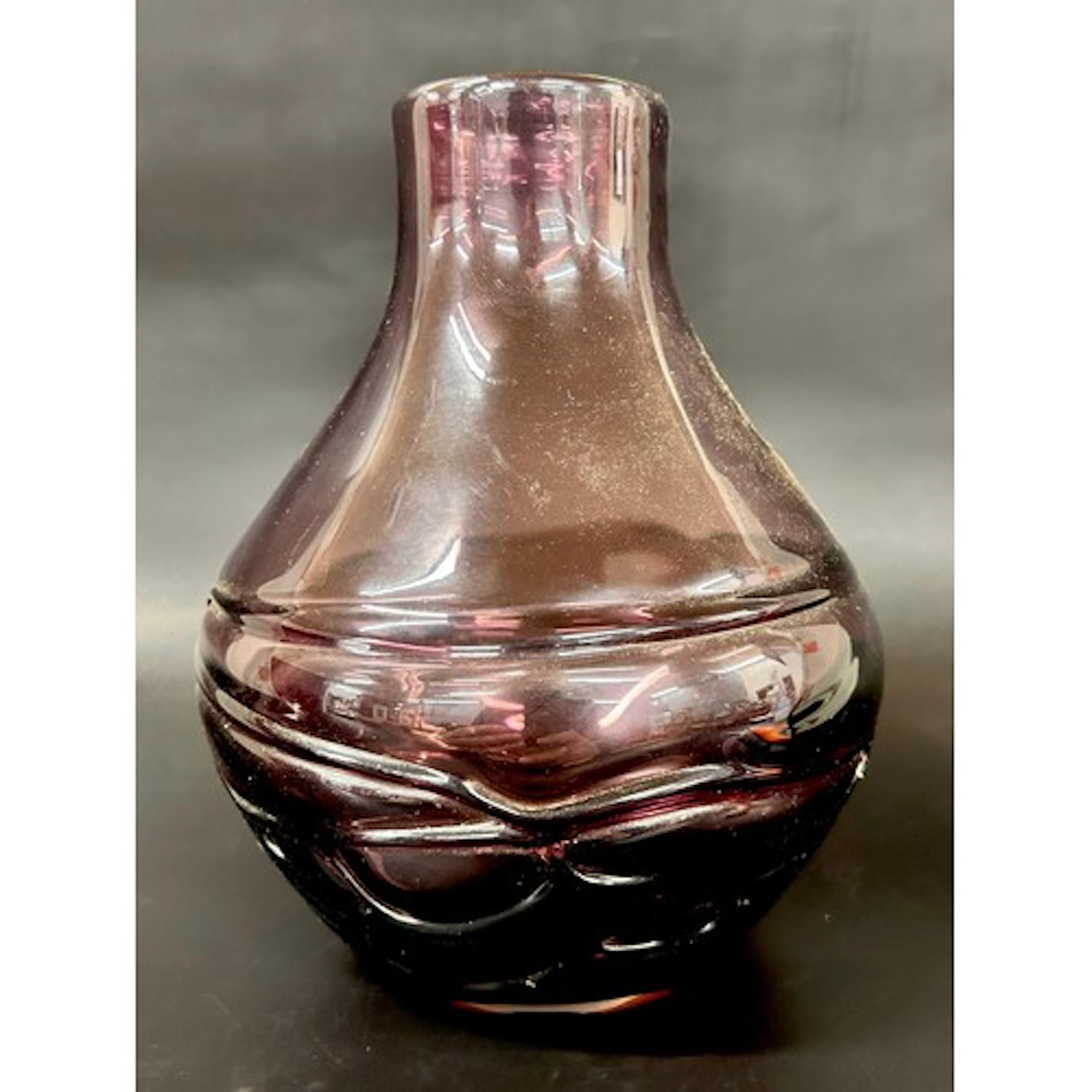 Geoffrey Baxter for Whitefriars; a Random Strapped aubergine...