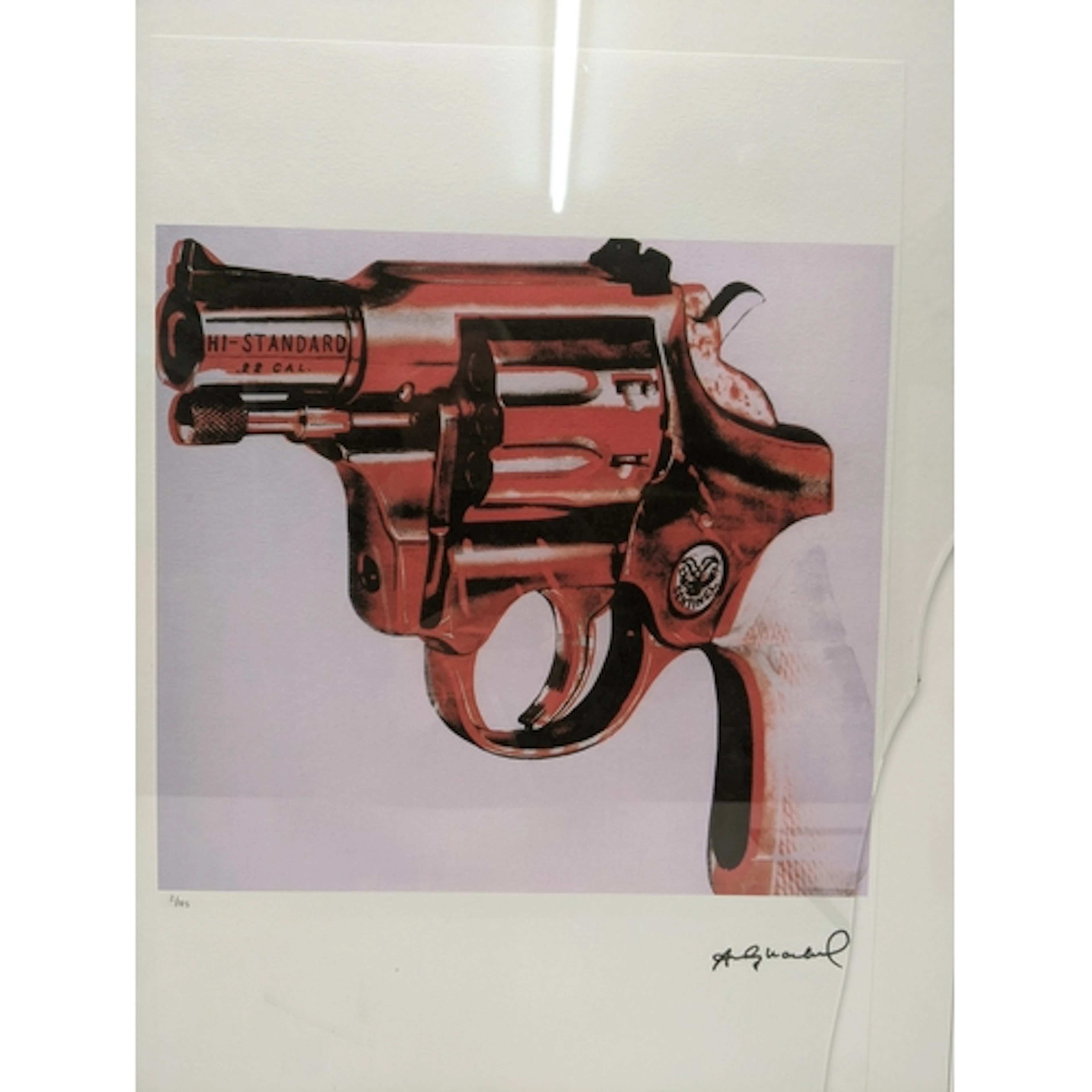 Andy Warhol (1928-1987) - 'Gun' a limited edition off set li...