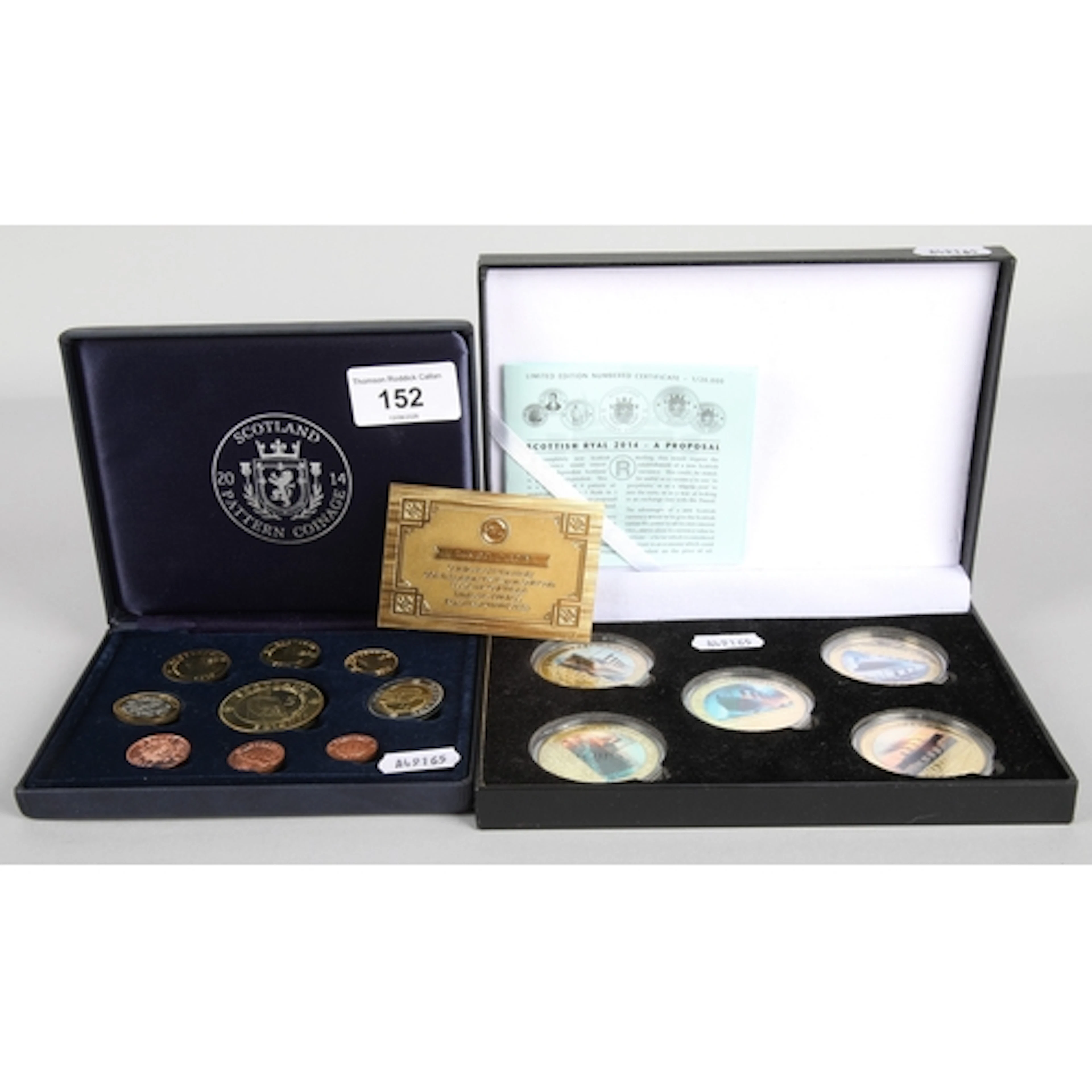 2014 pattern coinage coin set and Titanic commemorative coin...