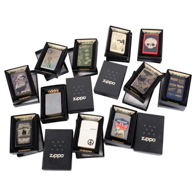 ZIPPO - a collection of 15 various collector's Zippo lighter...