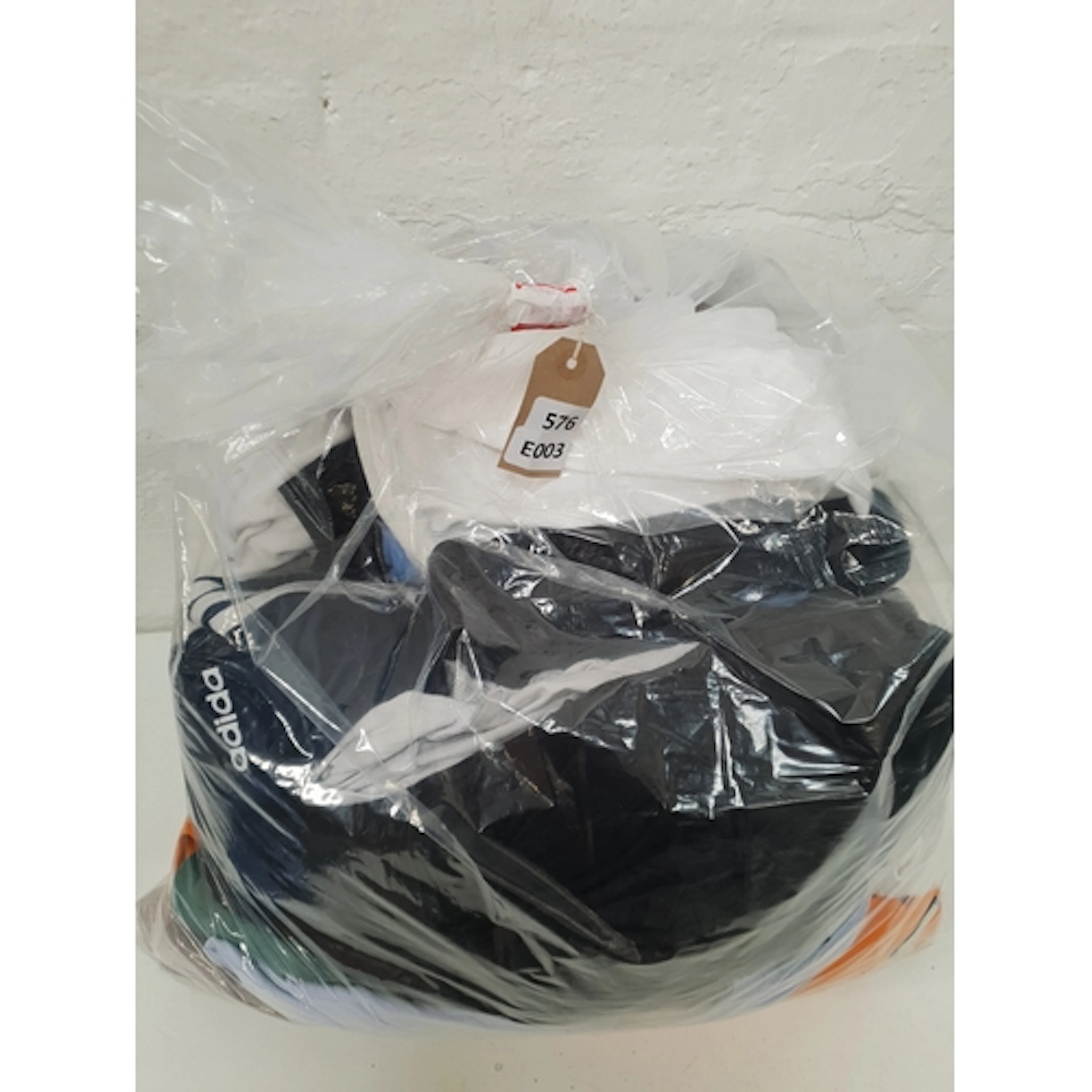 ONE BAG OF T-SHIRTS including Hollister, Adidas, and Zara