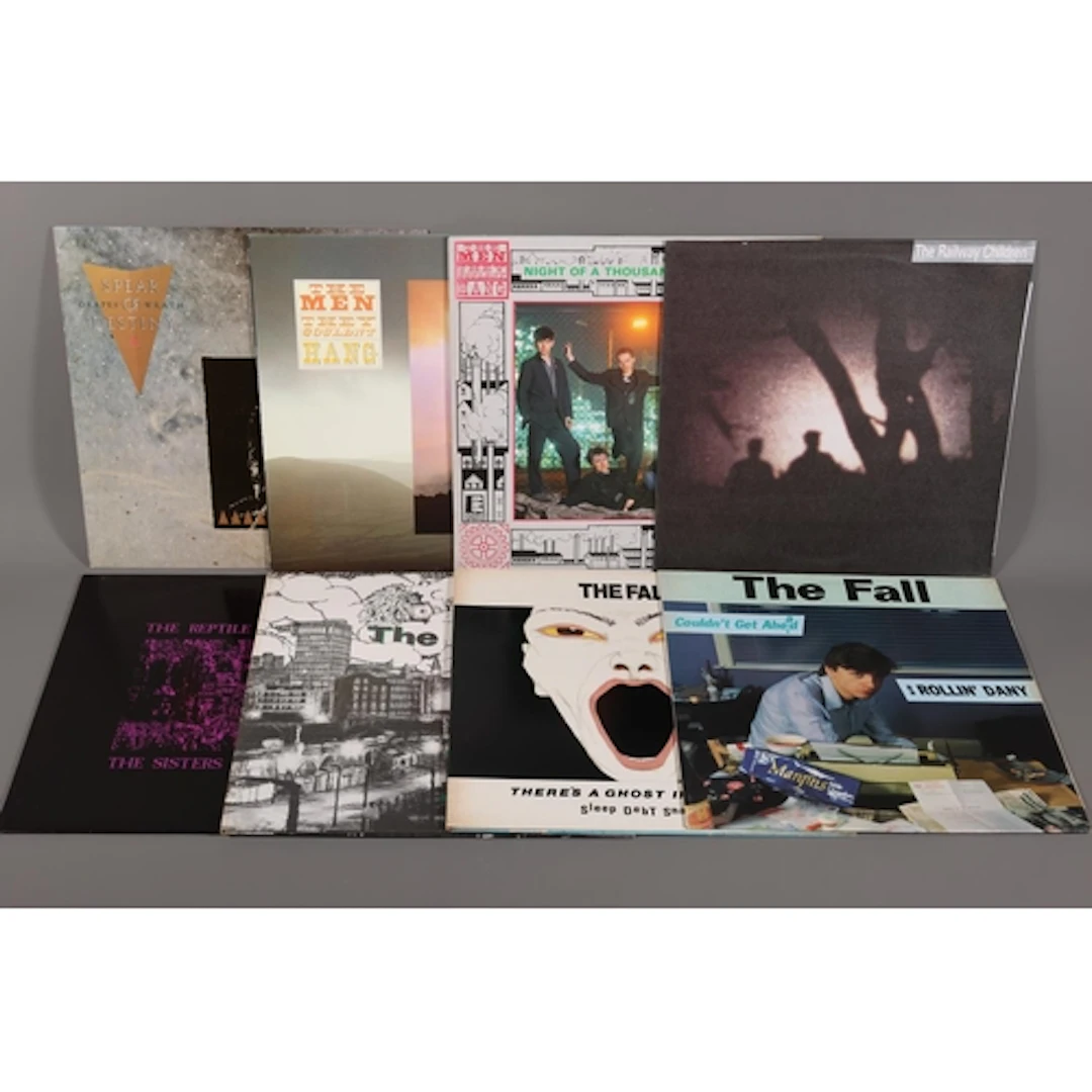 Mixed vinyl records to include The Fall There's a Ghost in m...