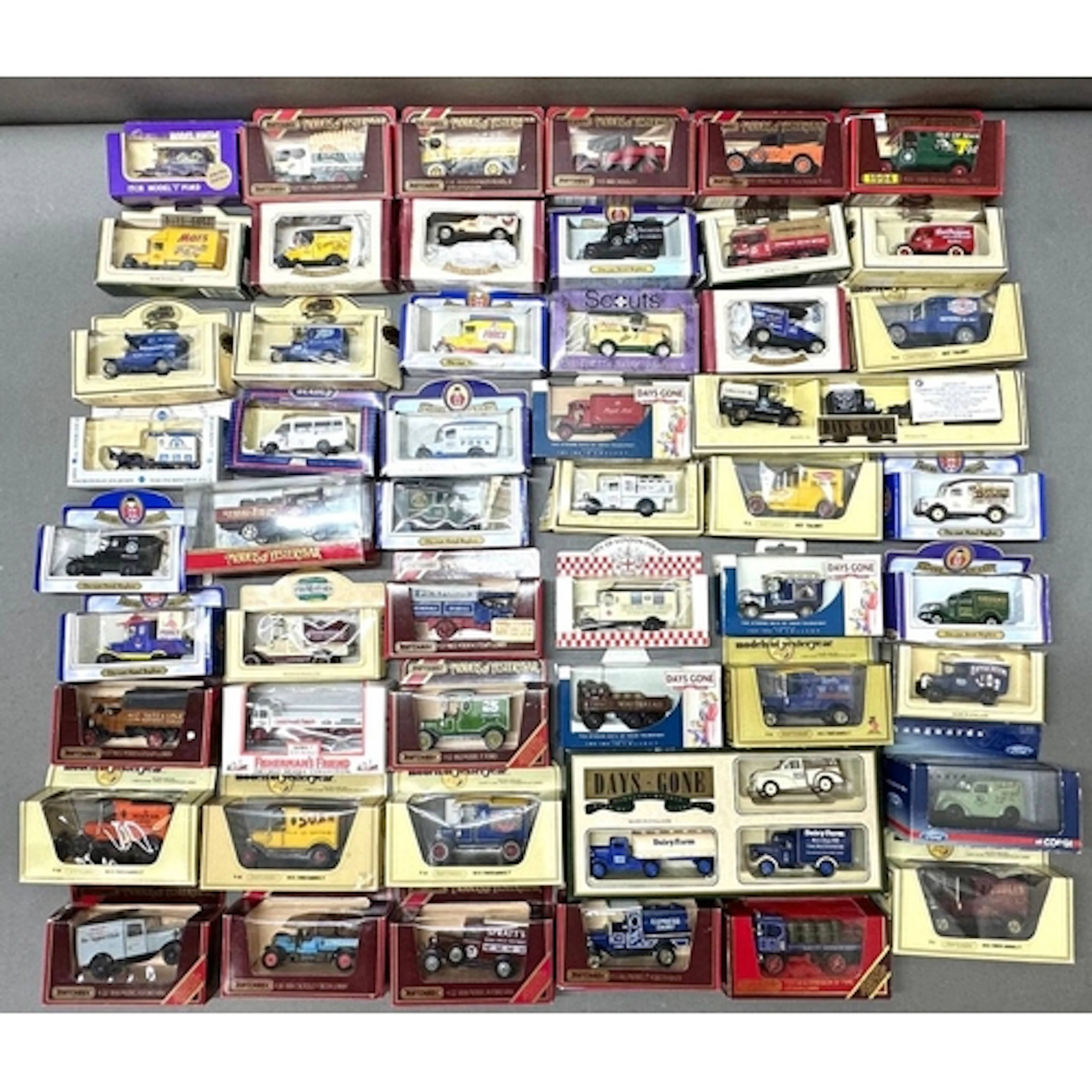 A large selection of diecast model cars, brands to include M...