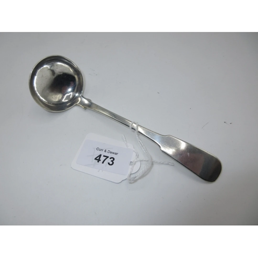 Scottish Provincial Silver Sauce Ladle, Dundee, Struck with ...