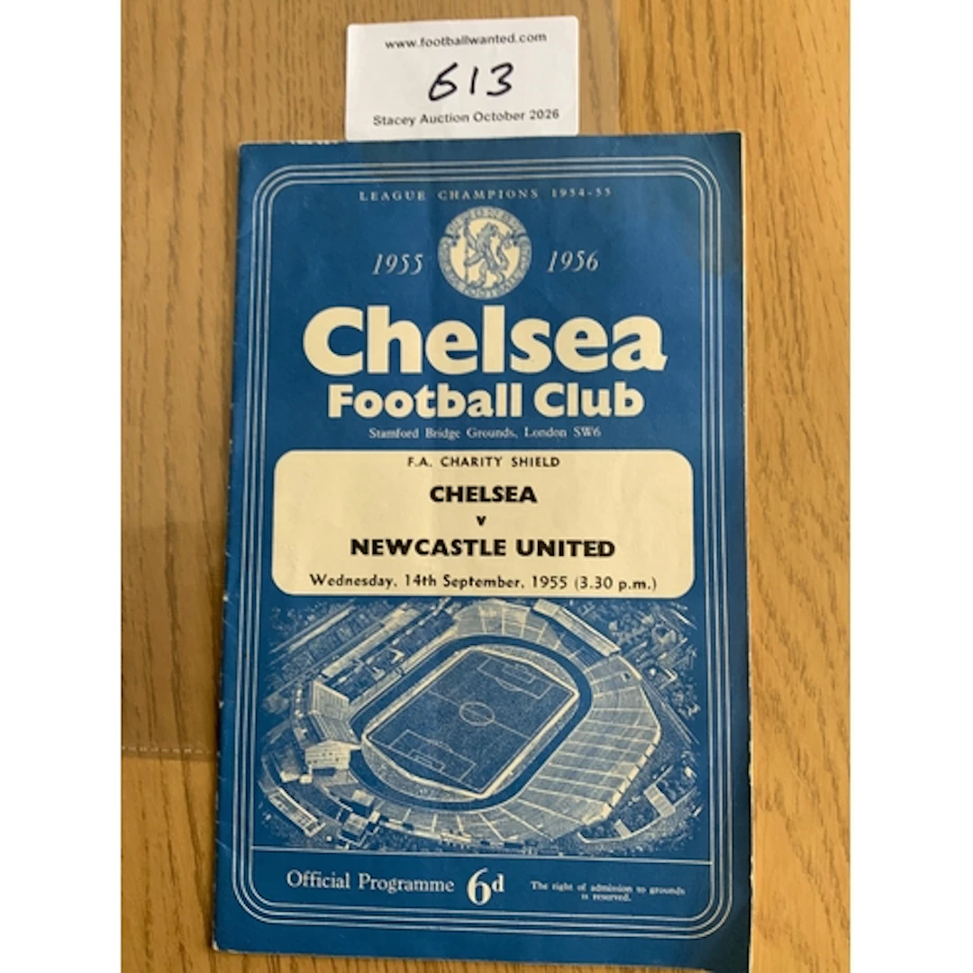 1955 Charity Shield Football Programme: Chelsea v Newcastle ...