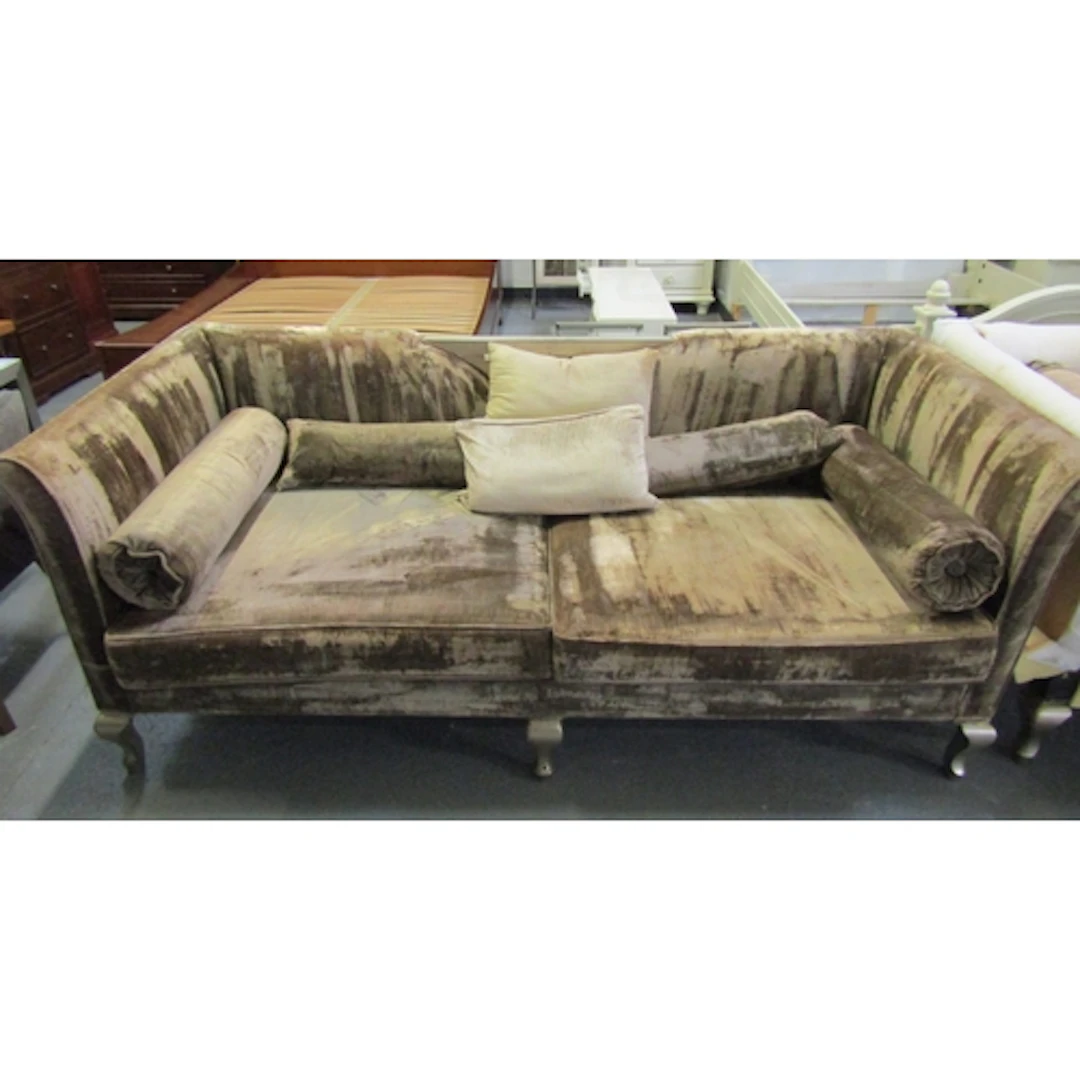 Modern Designer Settee with Various Cushions and Bolsters Sh...