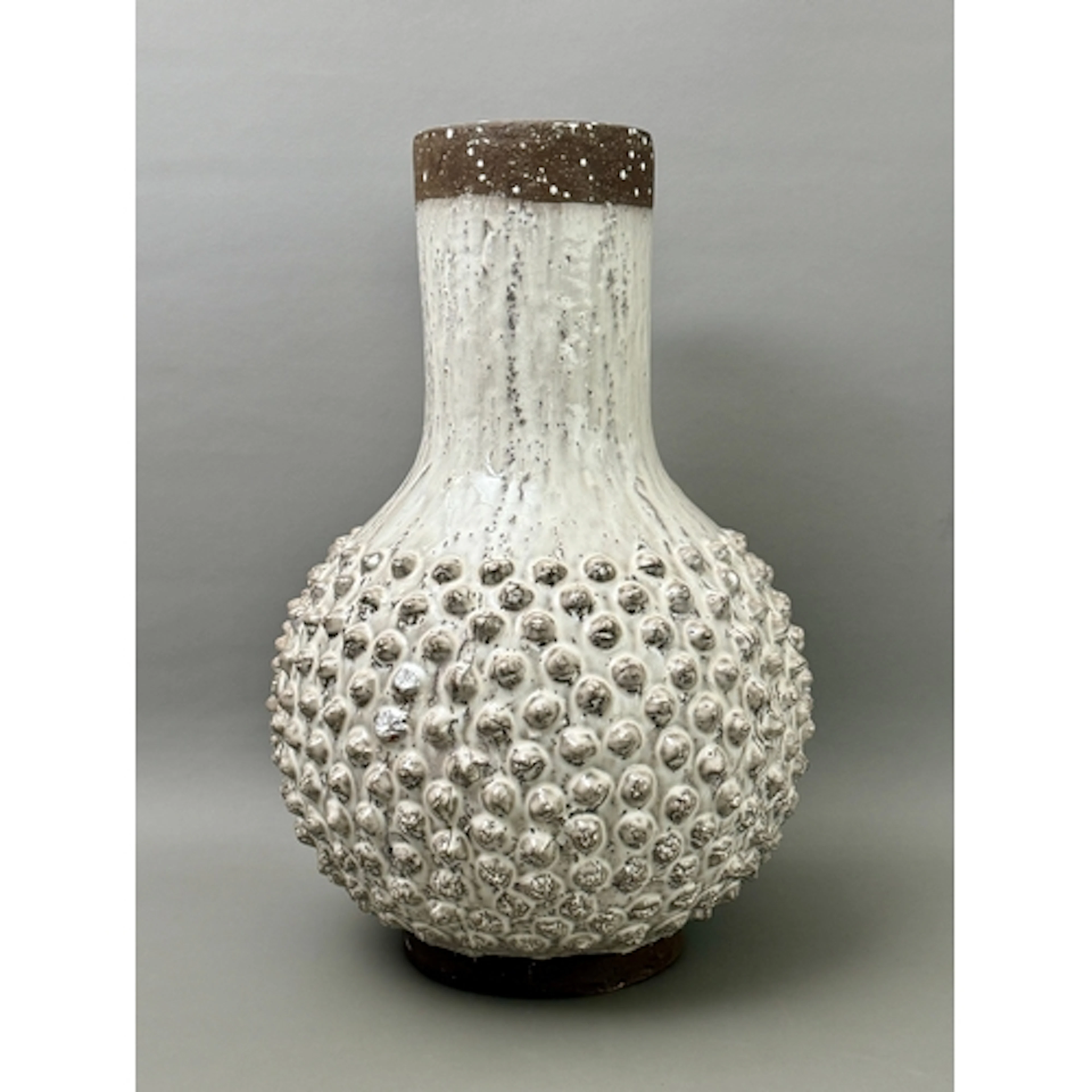 A large stoneware baluster vase in the style of Axel Salto (...
