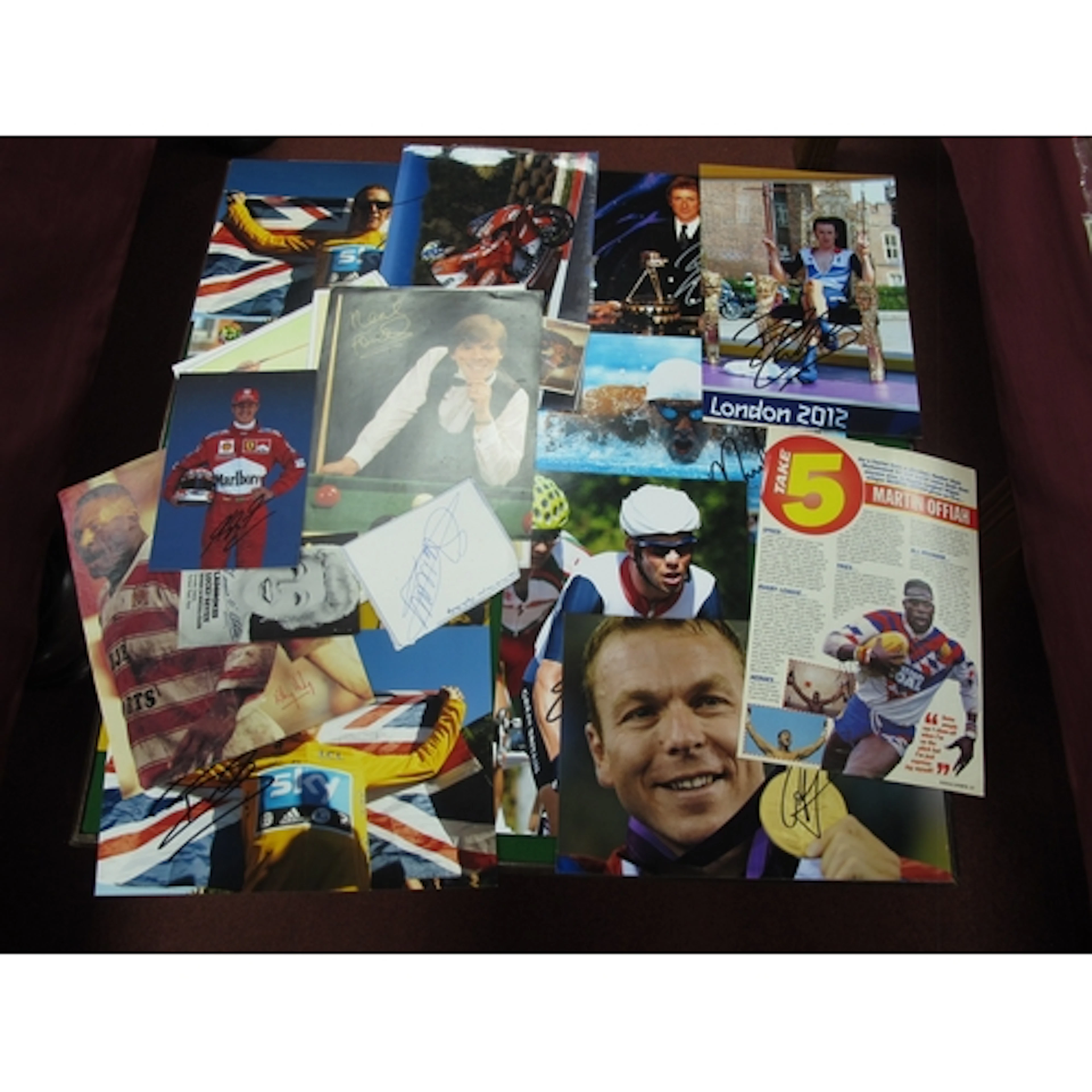 Autographs - Stephen Hendry, Dennis Taylor, Ellery Hanley, M...