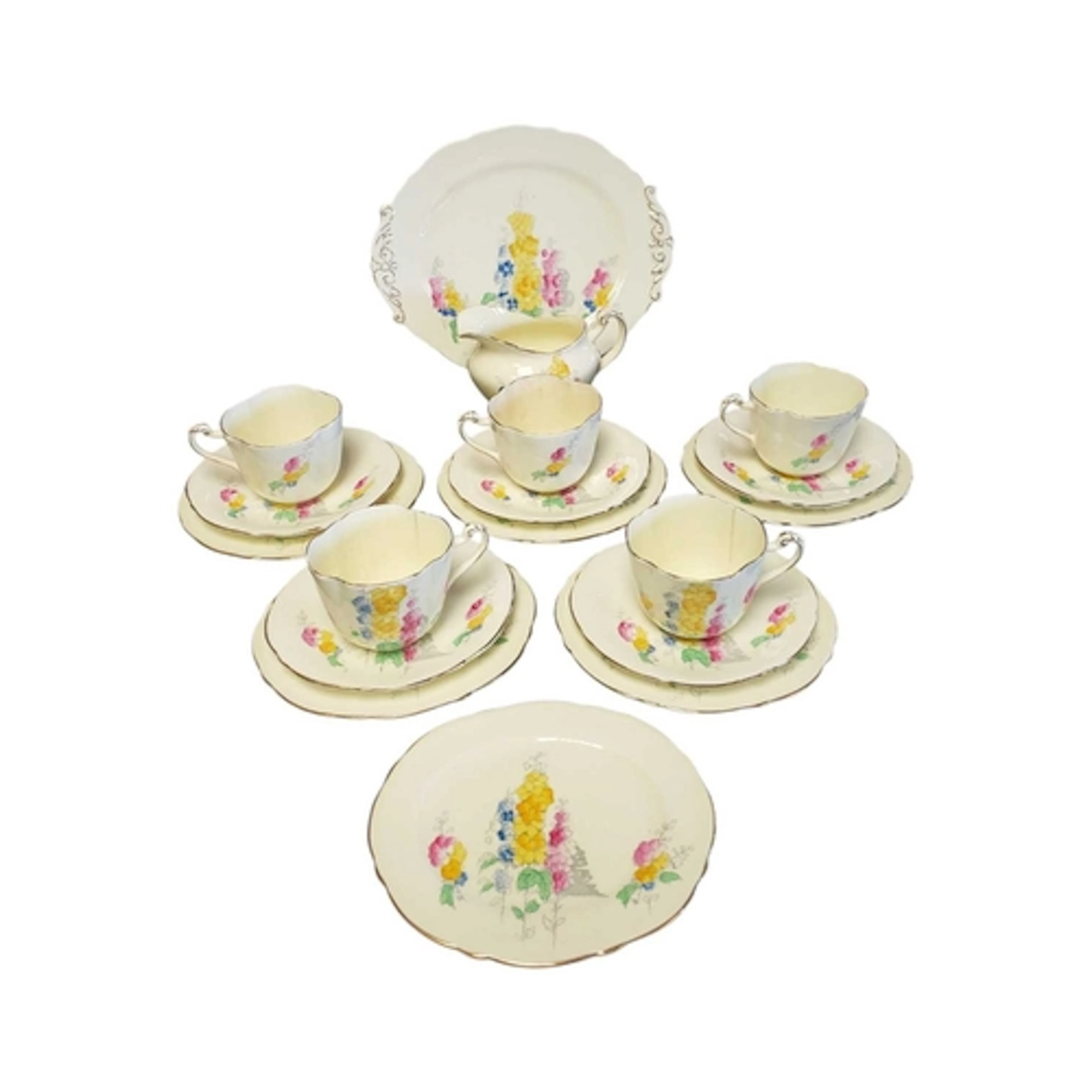 Paragon - Early 20th century floral china part service. The ...