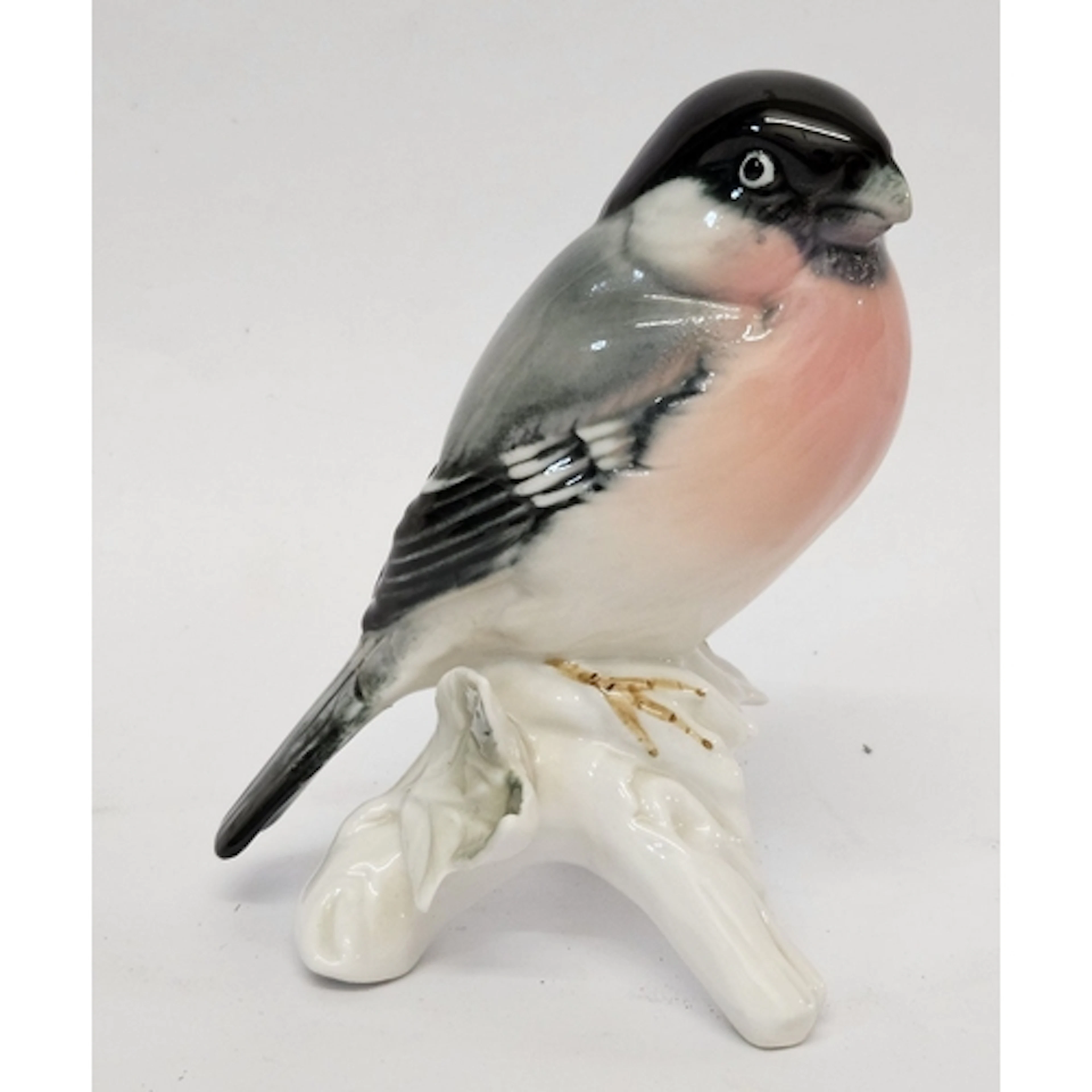 Karl Ens Porcelain Figurine Bullfinch approx. 13cm H