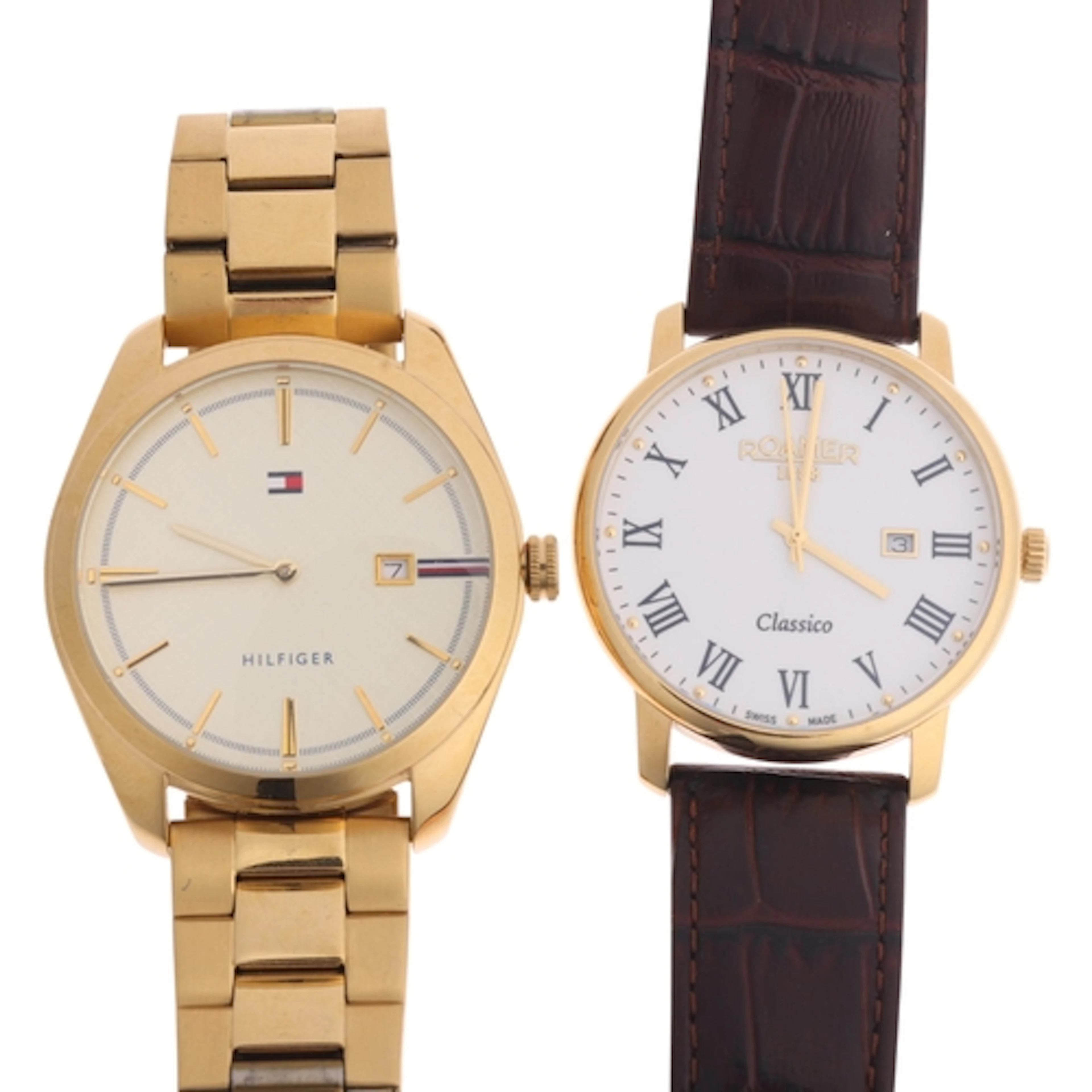 2 wristwatches, comprising Tommy Hilfiger quartz bracelet wa...