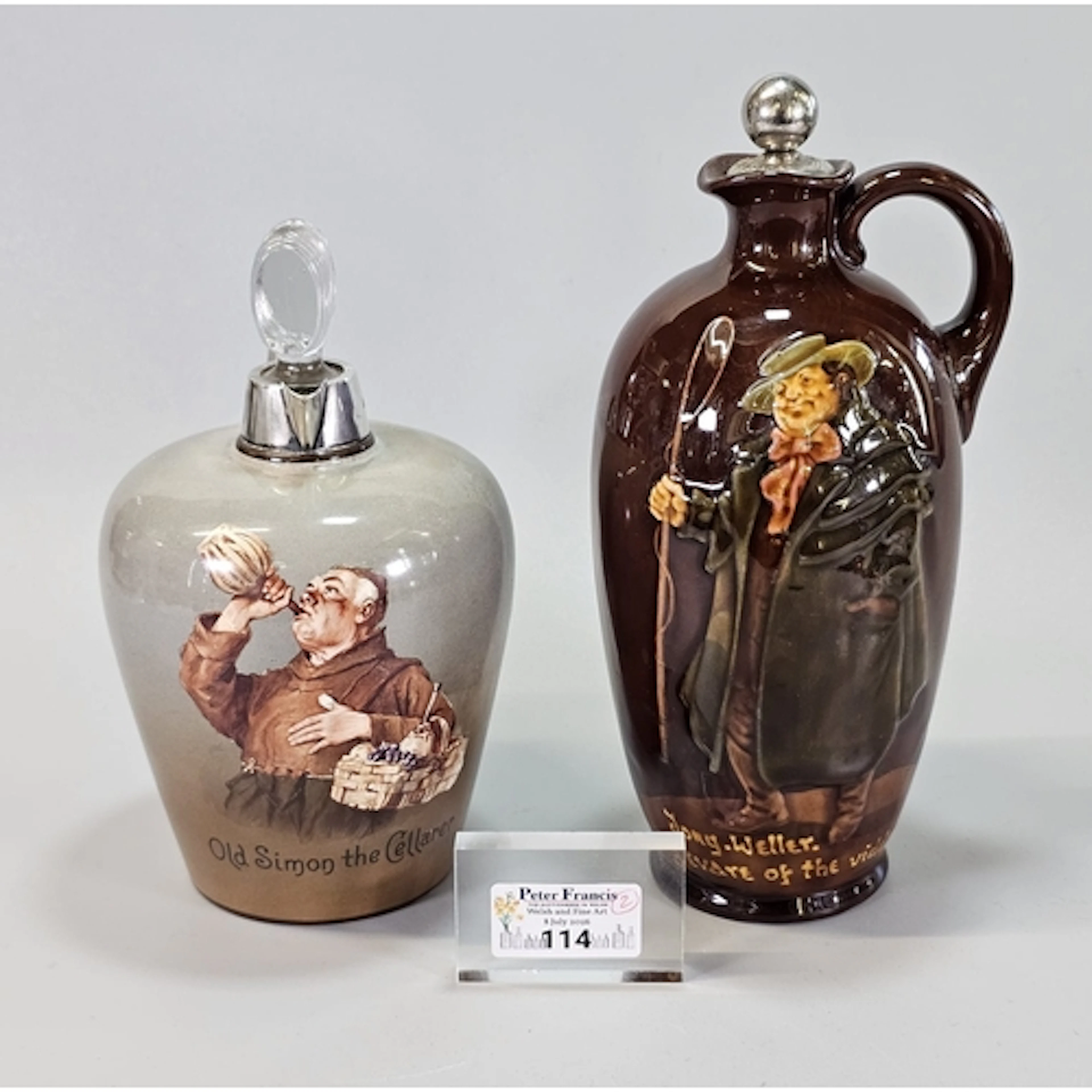 Taylor and Tunnicliffe, 'Old Simon the Cellarer', wine flago...