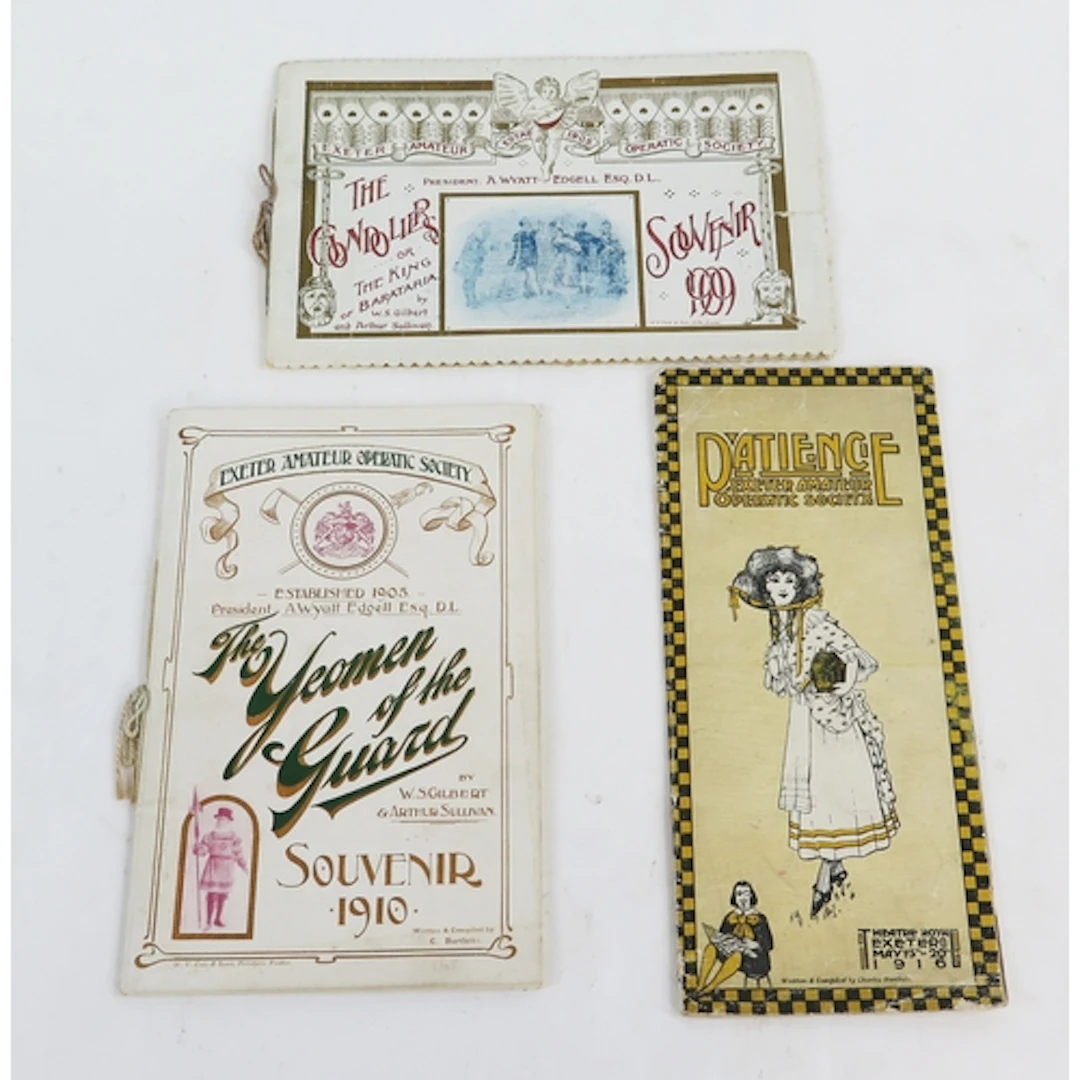 Exeter Amateur Operatic Society, 1909 souvenir programme for...