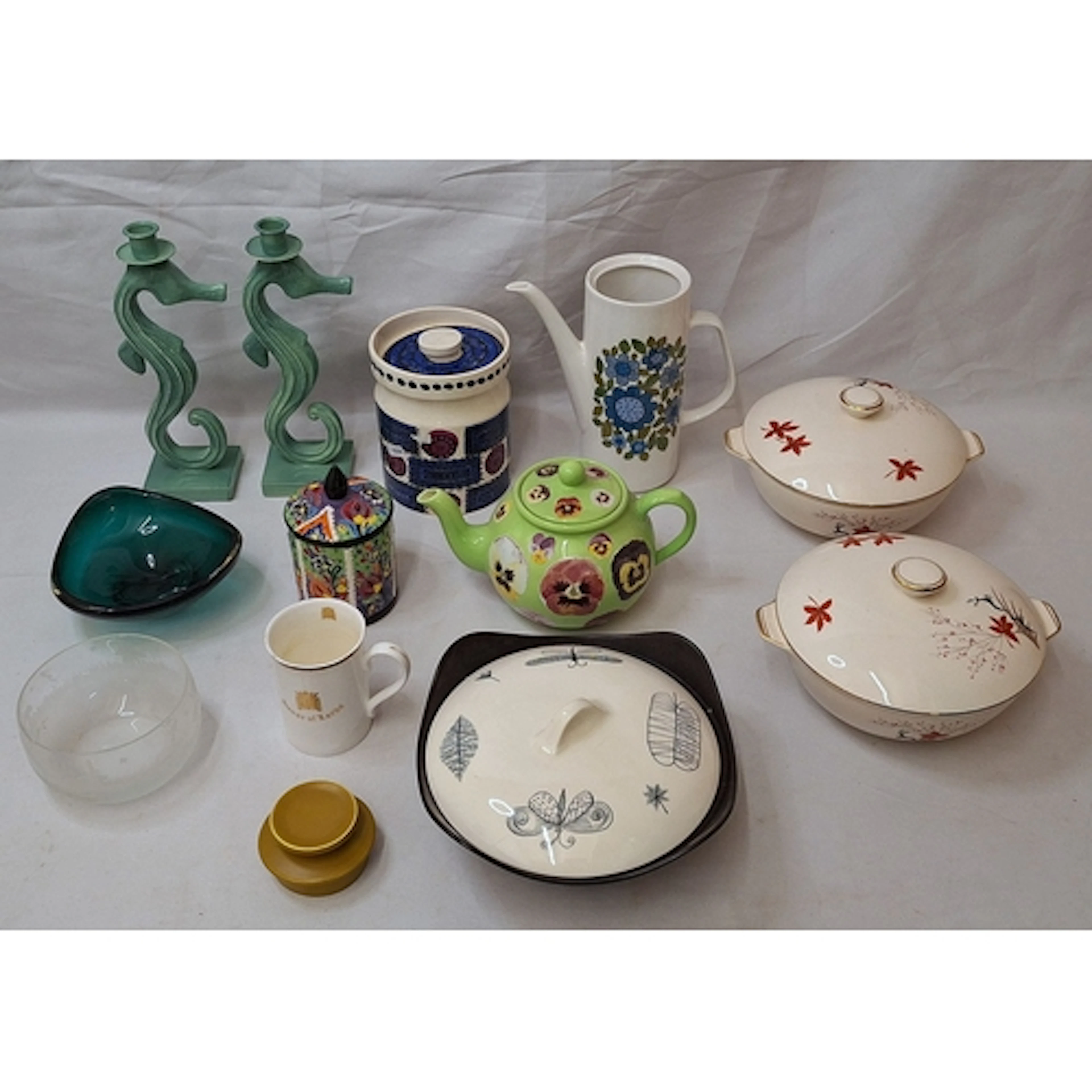 Portmeirion Pottery Lidded Storage Jar/Canister, 2 Alfred Me...