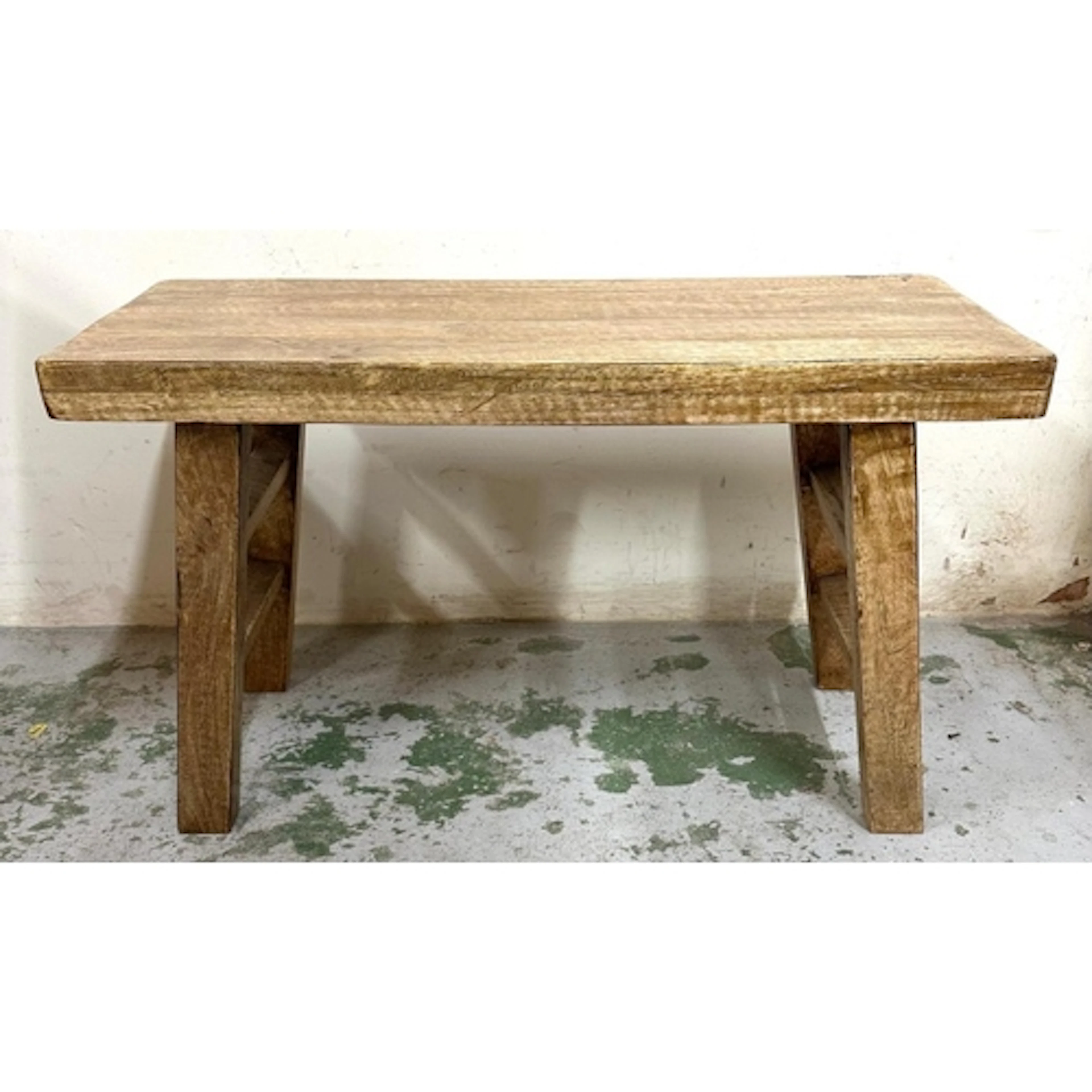 Pine rustic stool. good