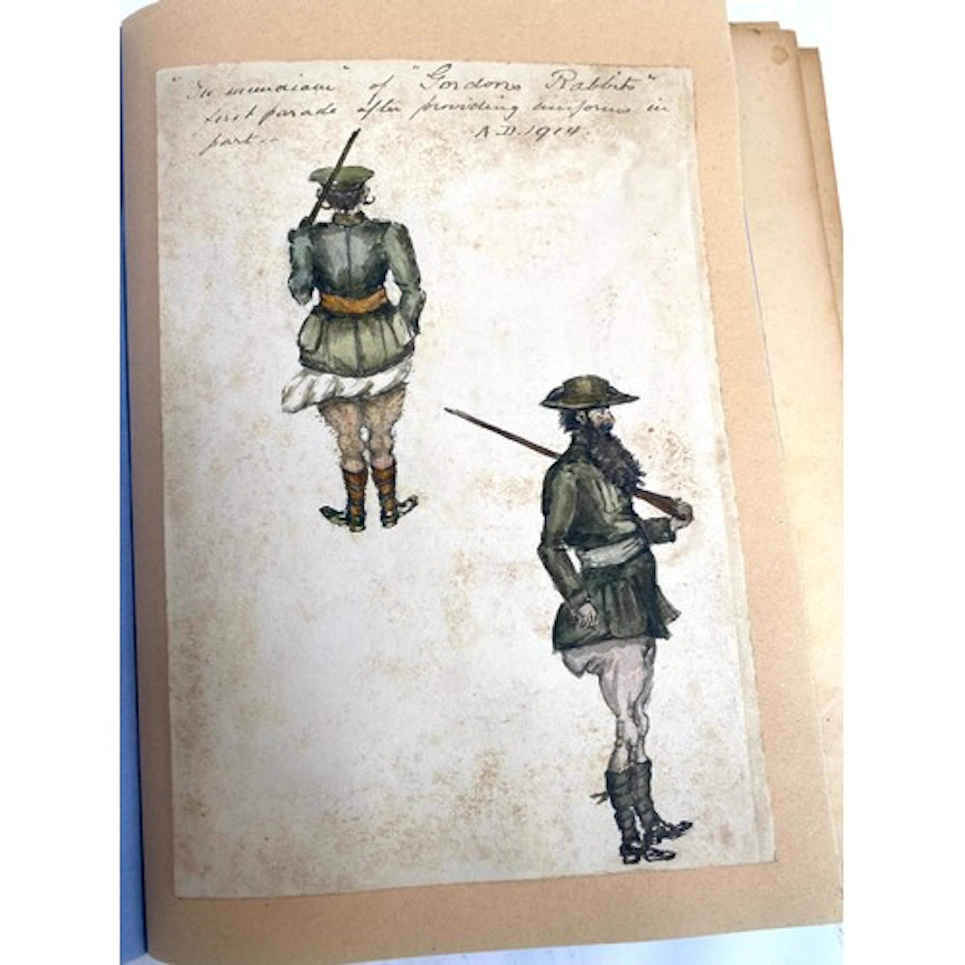 A collection of early 20th century caricatures, mostly milit...