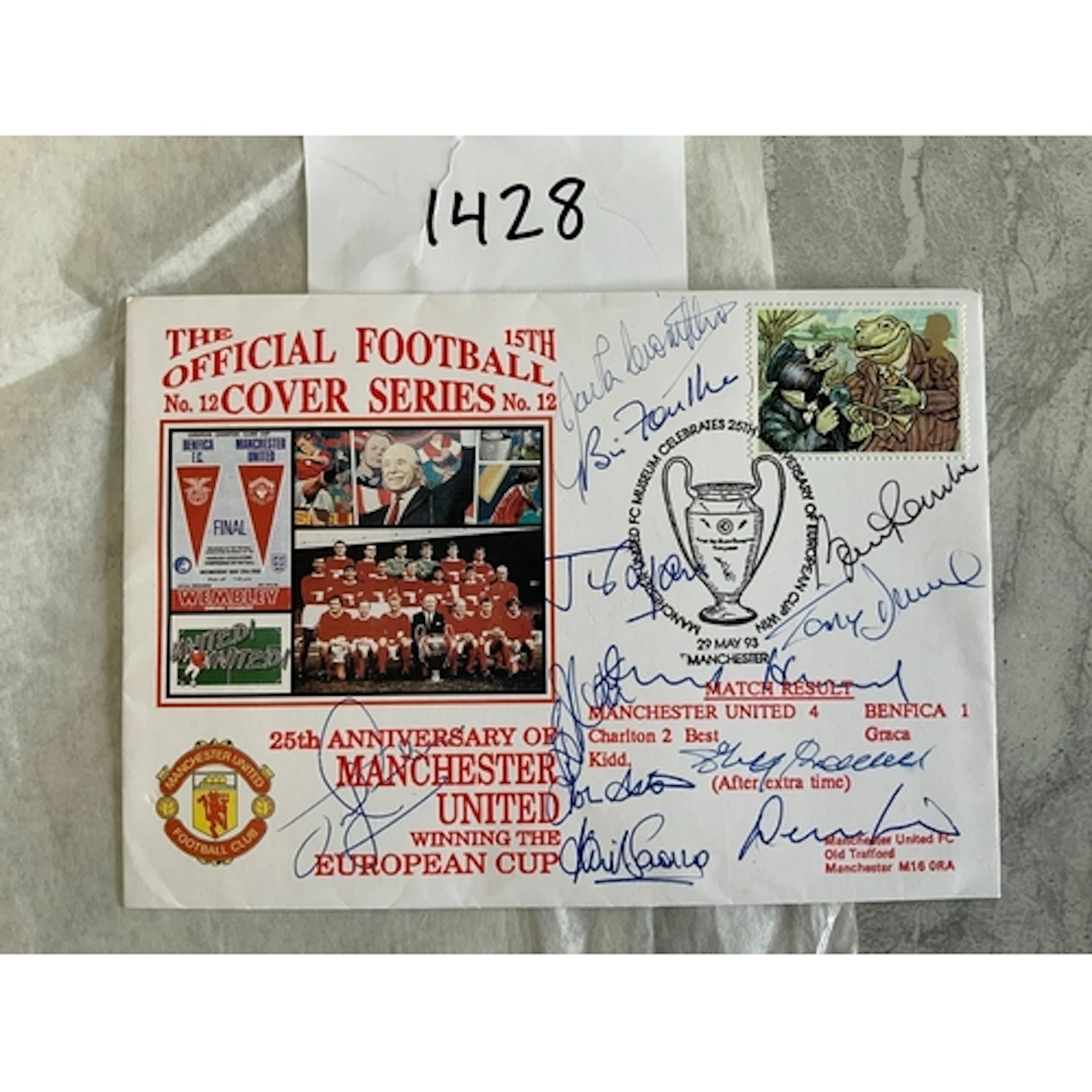1968 Manchester United European Cup Winners Signed FDC: 25th...