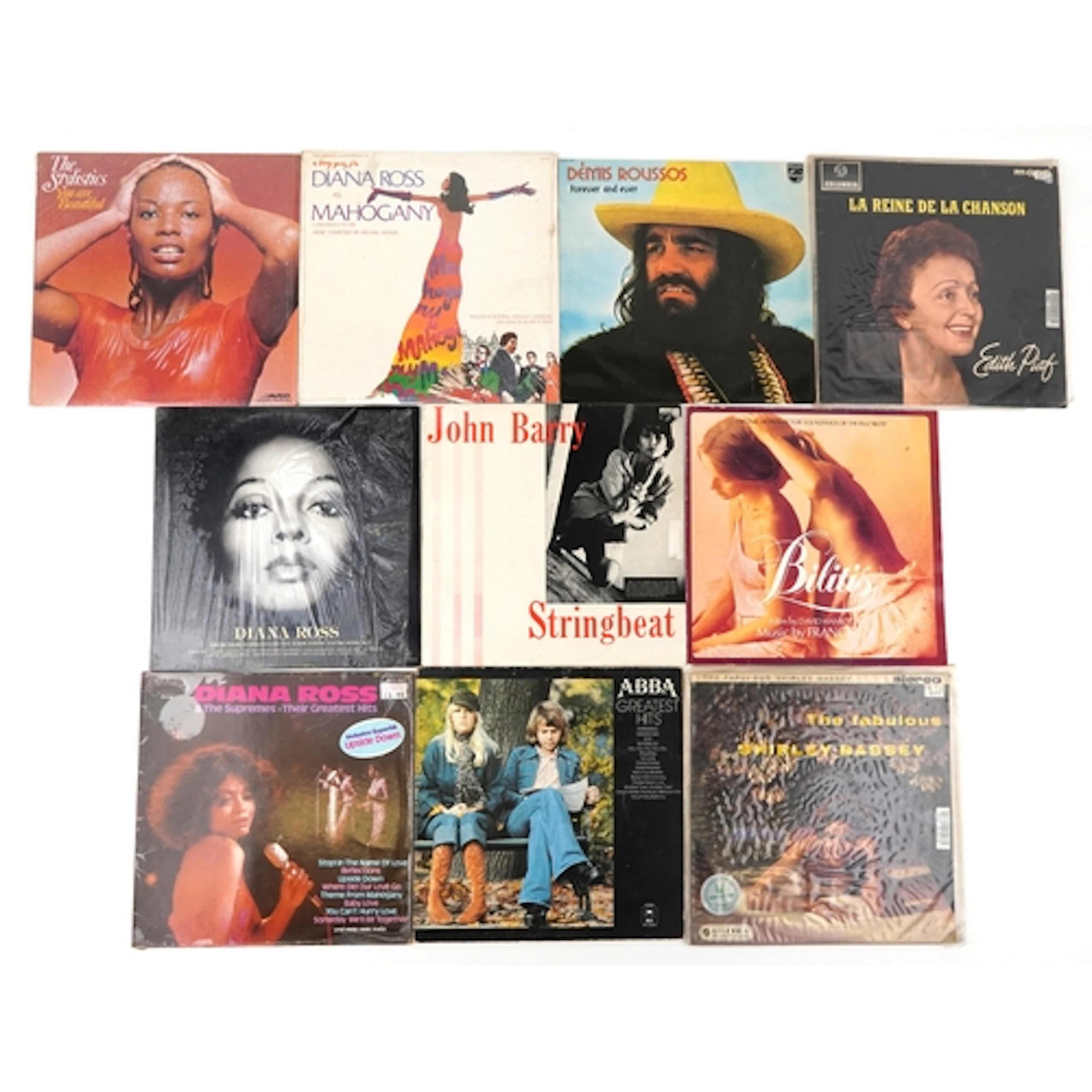 Collection of predominantly Motown vinyl LP records includin...