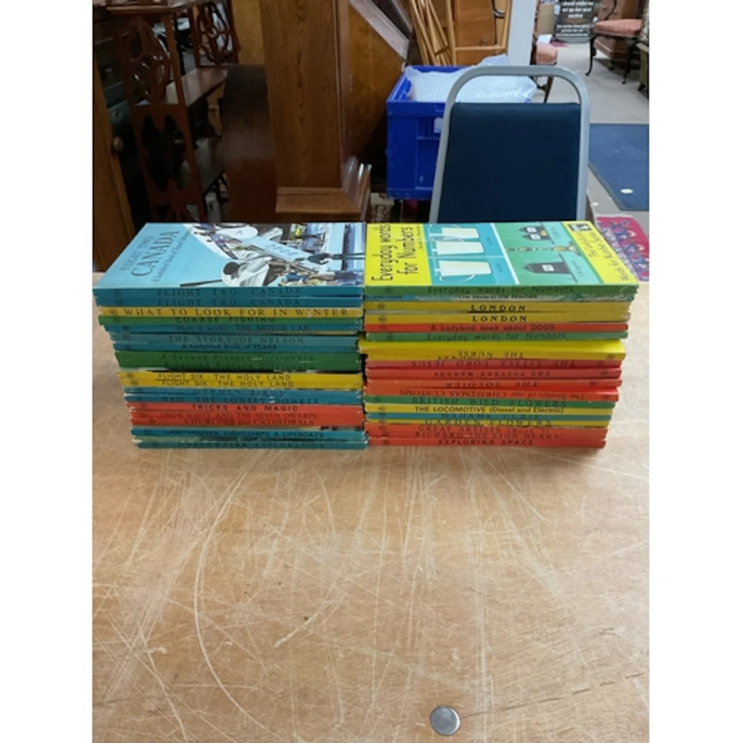 38 Ladybirds books.