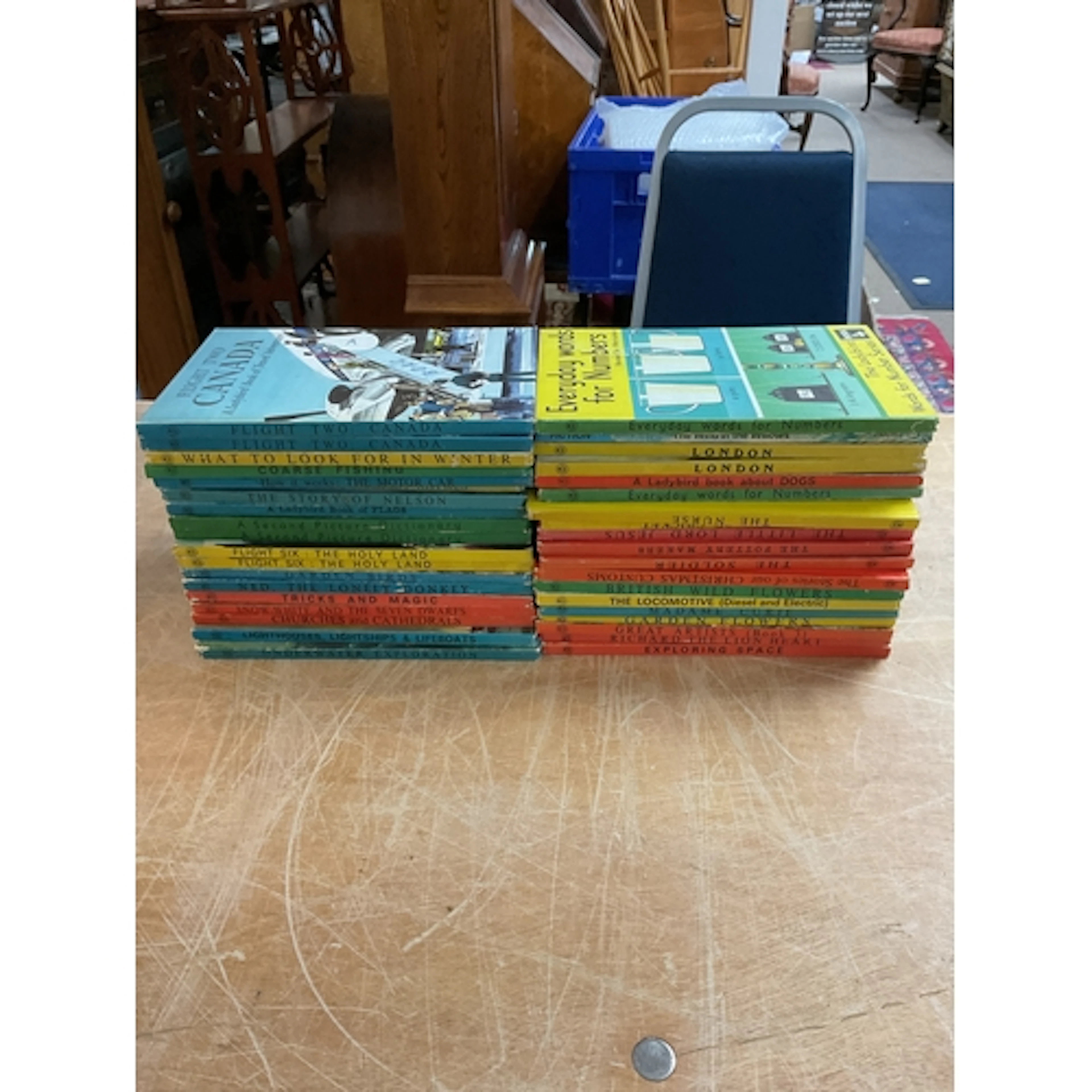 38 Ladybirds books.