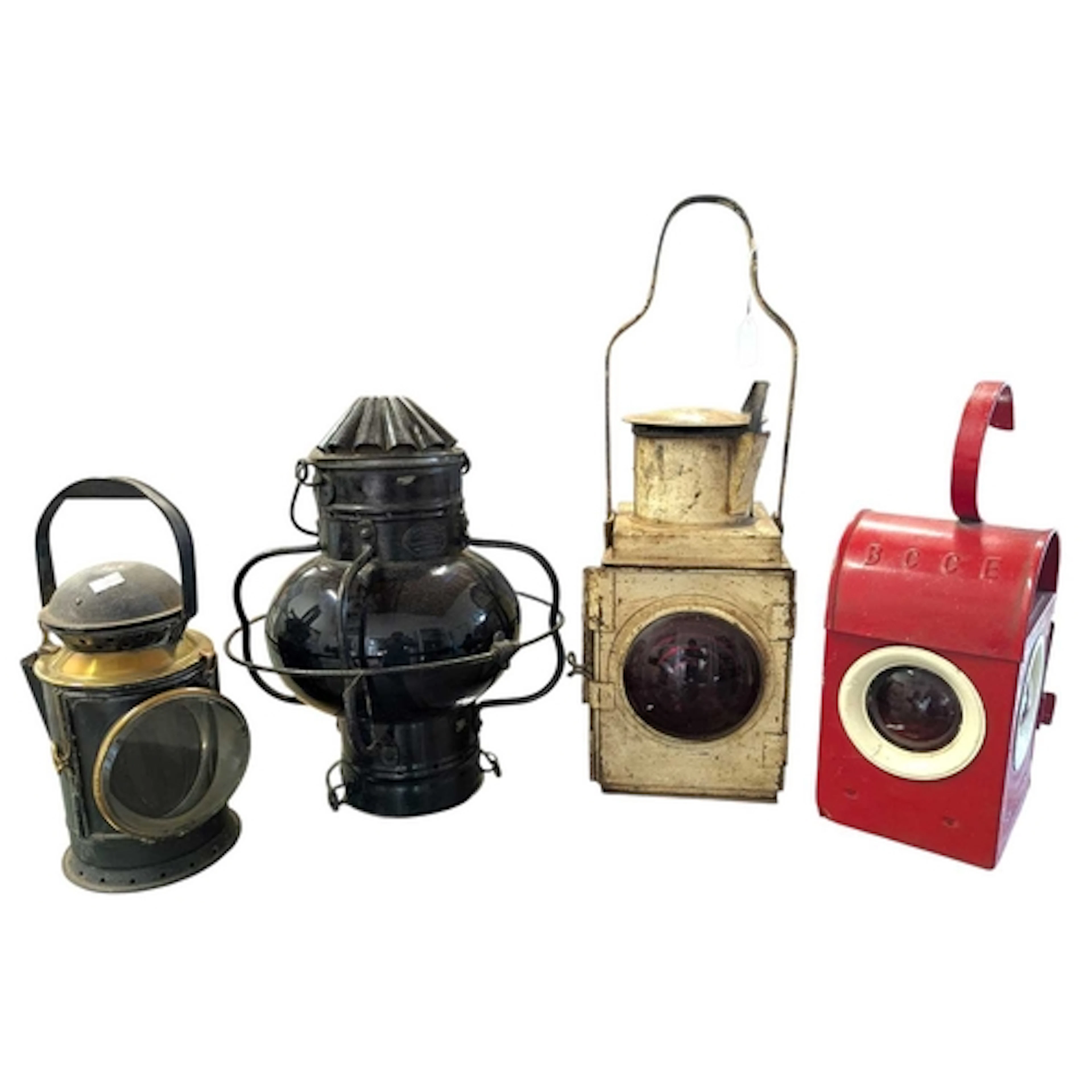 A collection of four vintage 20th century maritime and railw...