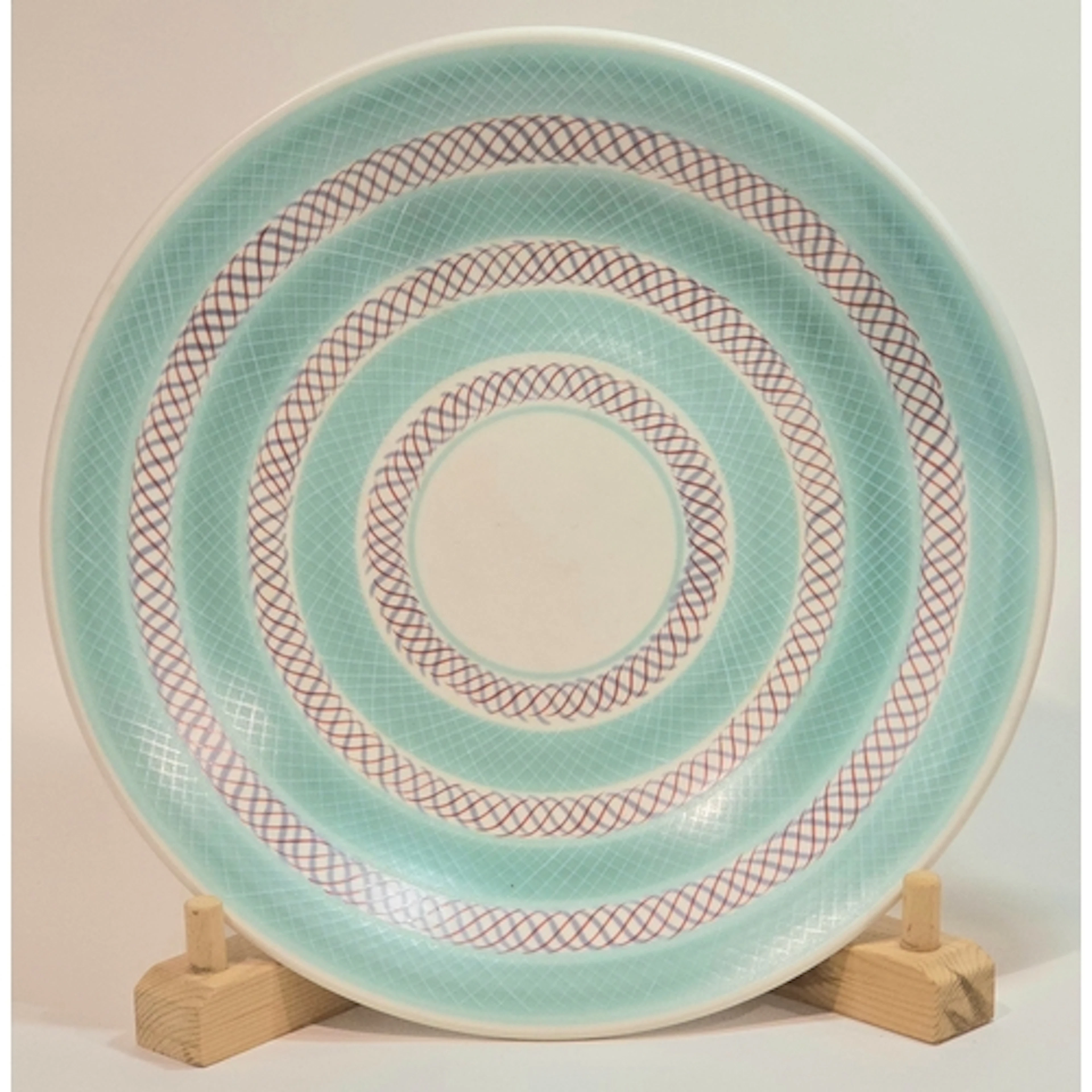Poole Pottery shape 920 PKT pattern Freeform large footed bo...