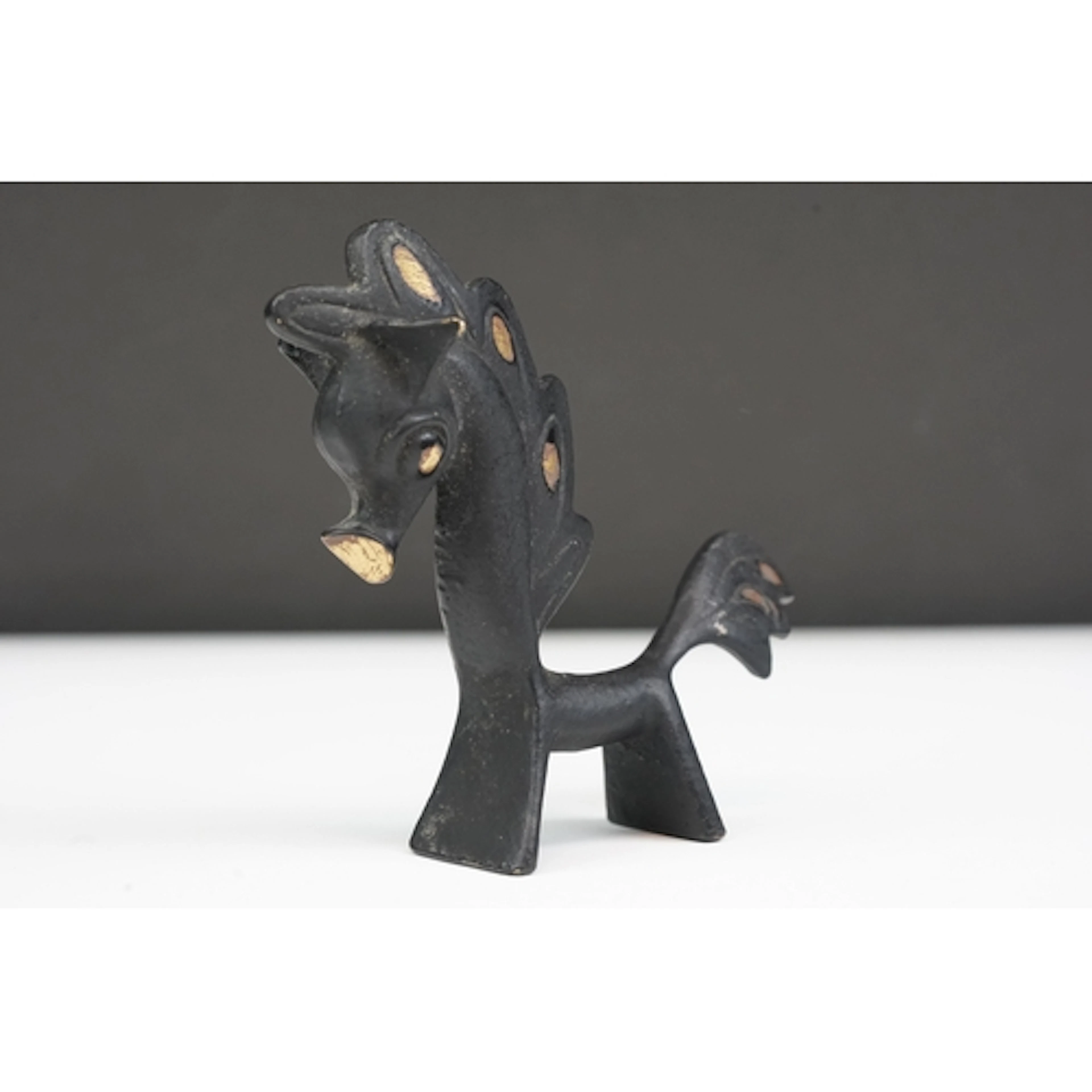 In the manner of Walter Bosse, mid-century bronze stylised m...
