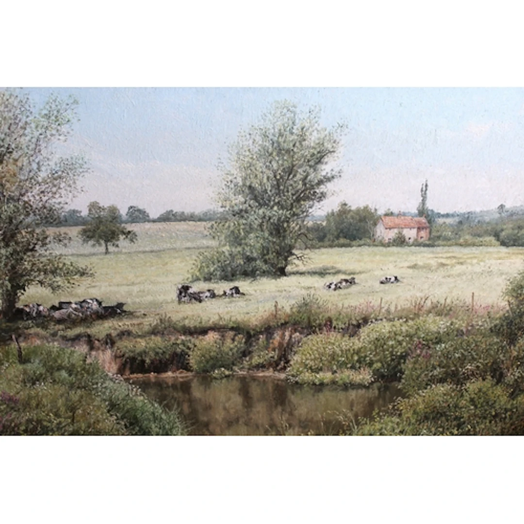 Mervyn Goode, large 20th Century oil on canvas, mid summer r...