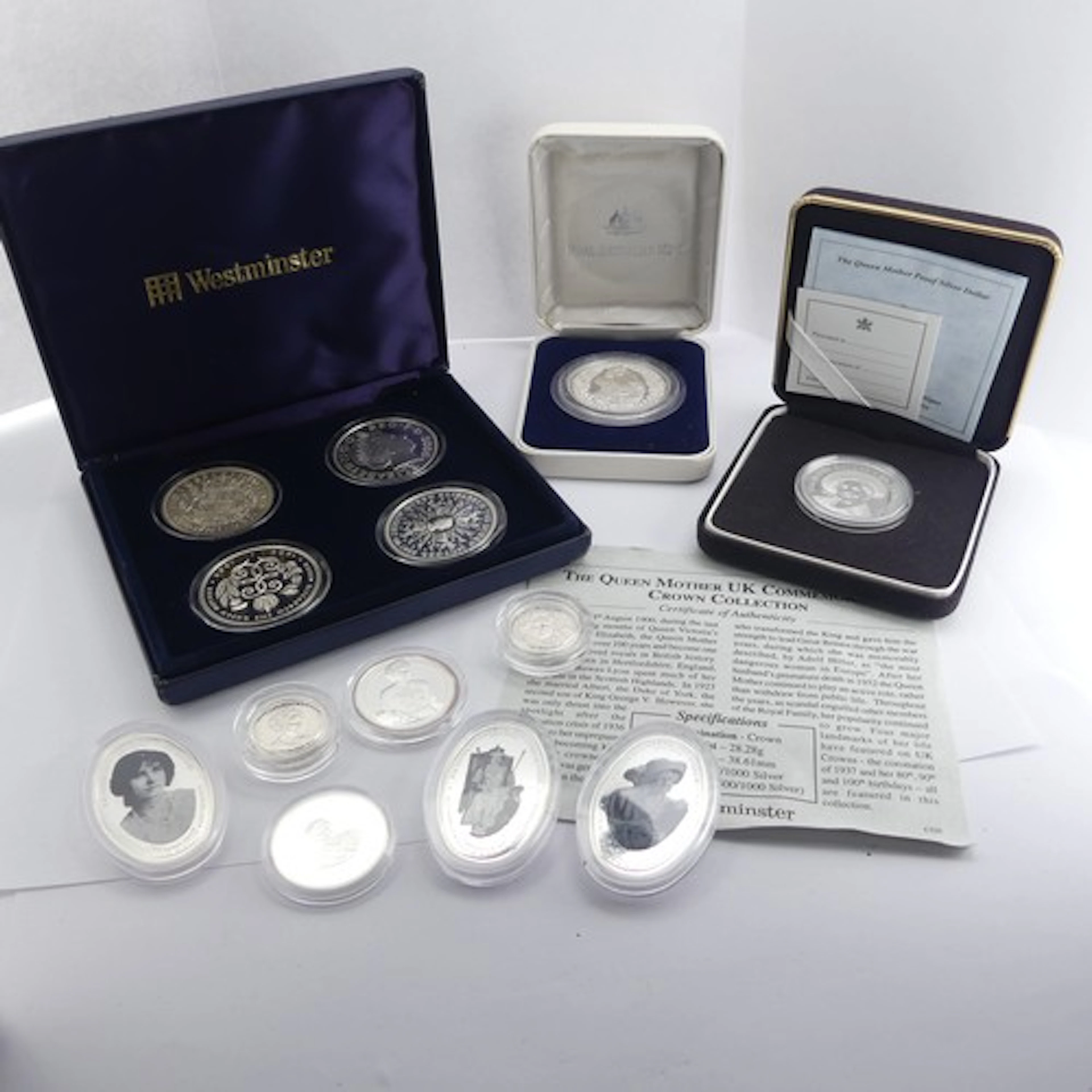 Westminster Mint; The Queen Mother UK commemorative crown Co...