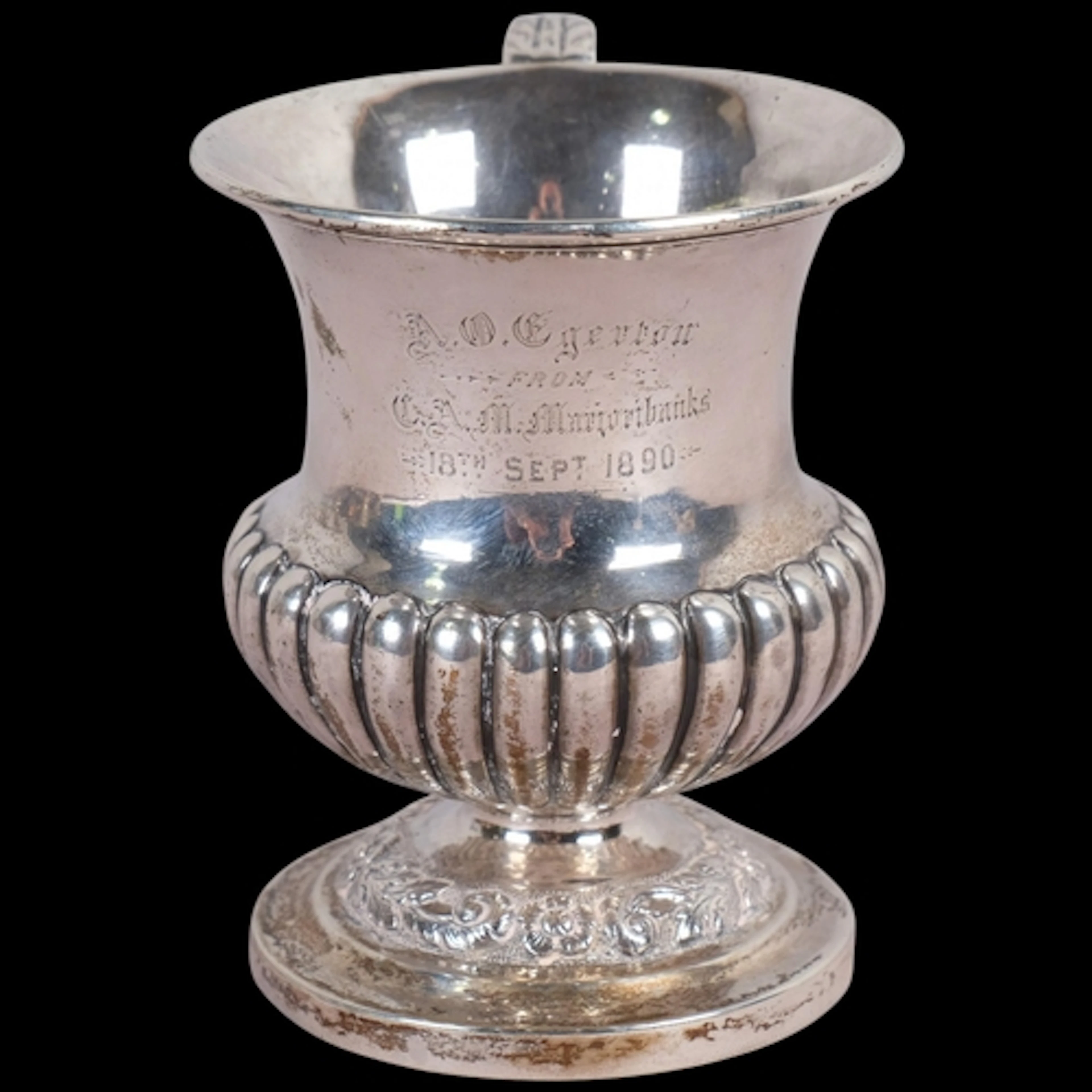 An Antique Indian silver mug, George Gordon & Co of Madras, ...
