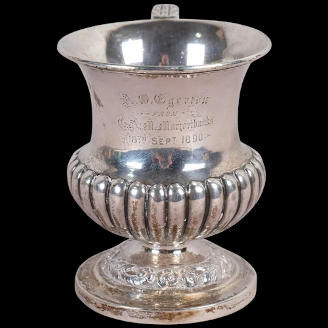 An Antique Indian silver mug, George Gordon & Co of Madras, ...