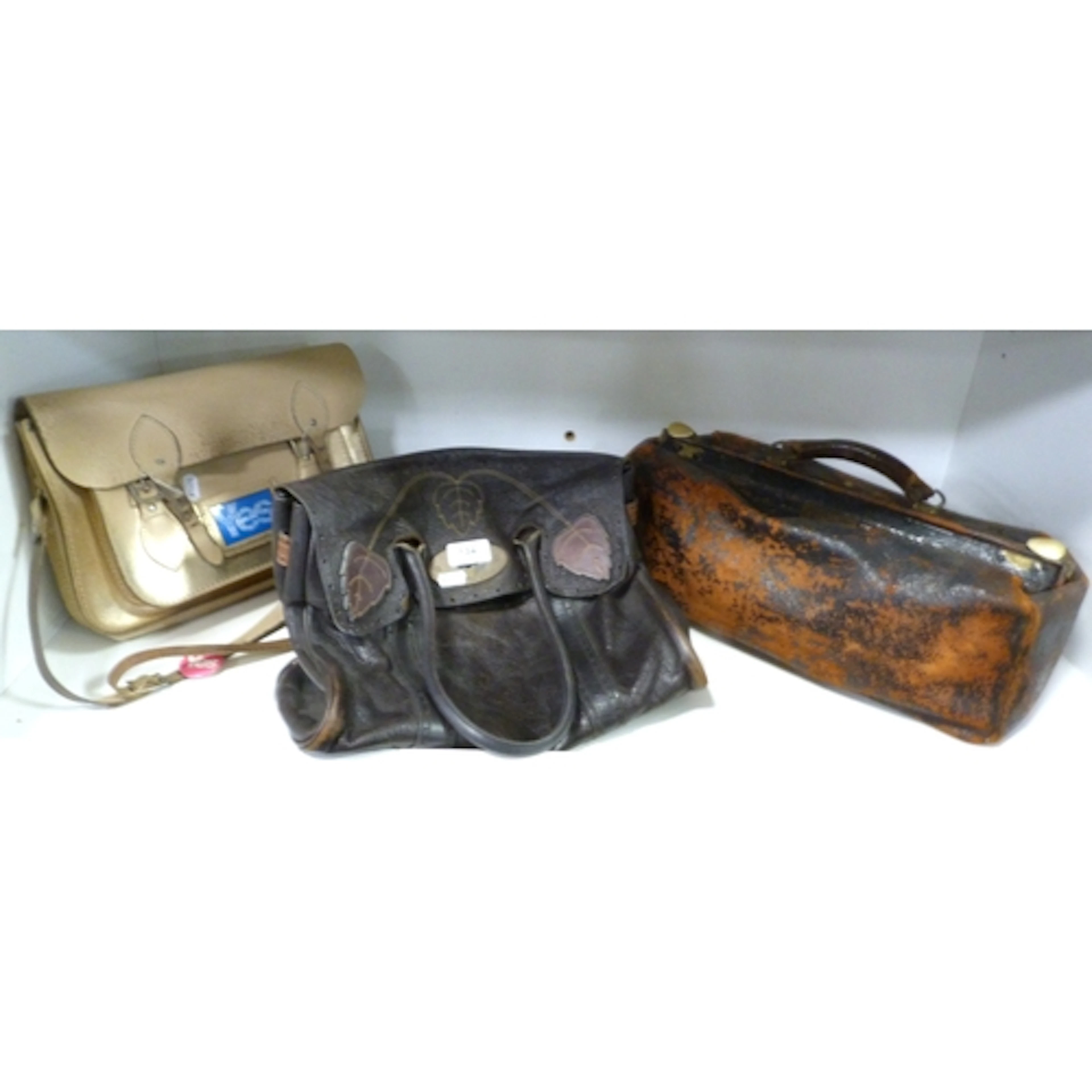 Mulberry hand bag, Cambridge Satchel Co leather bag and Glad...