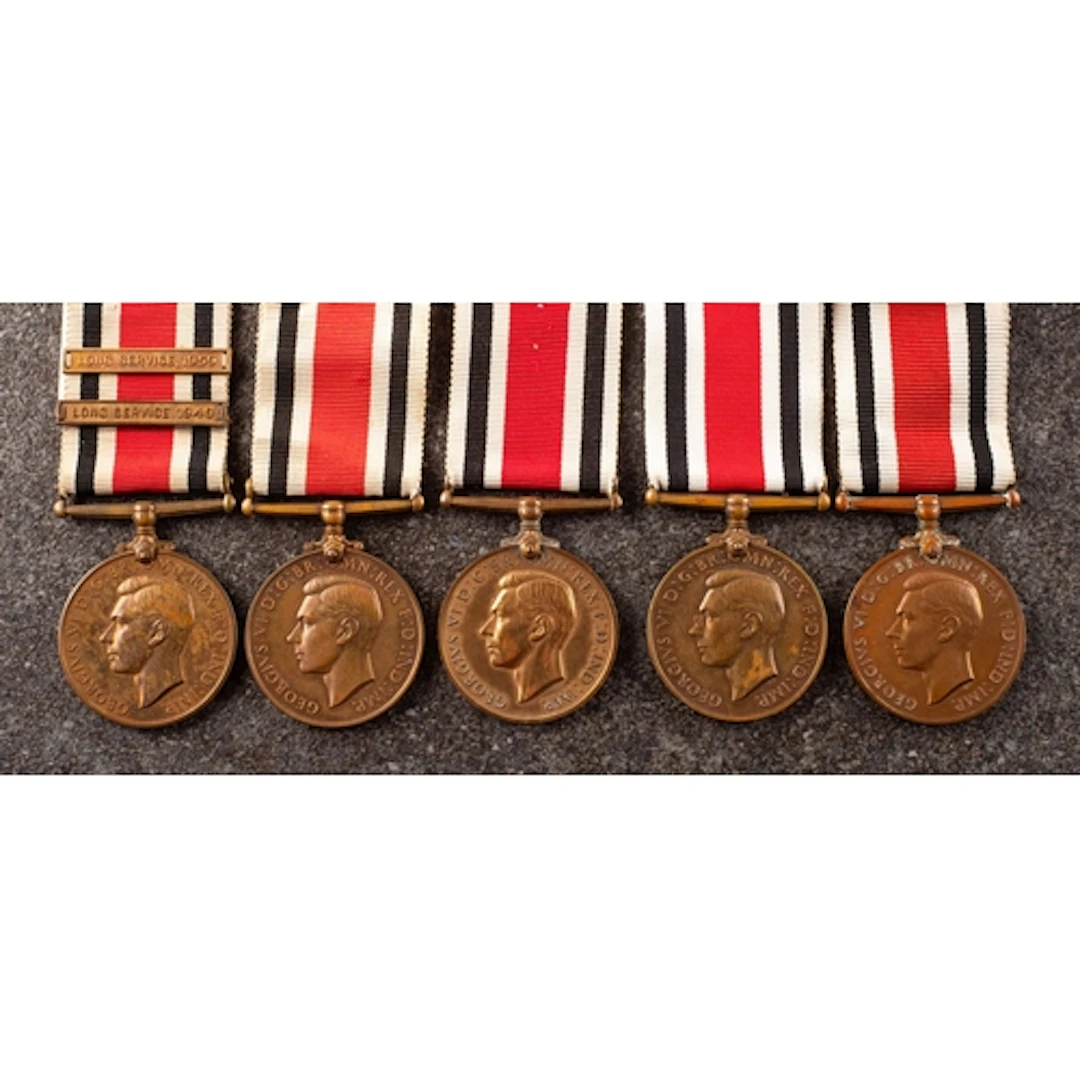 Five George VI Special Constabulary Long Service Medals. 'Th...