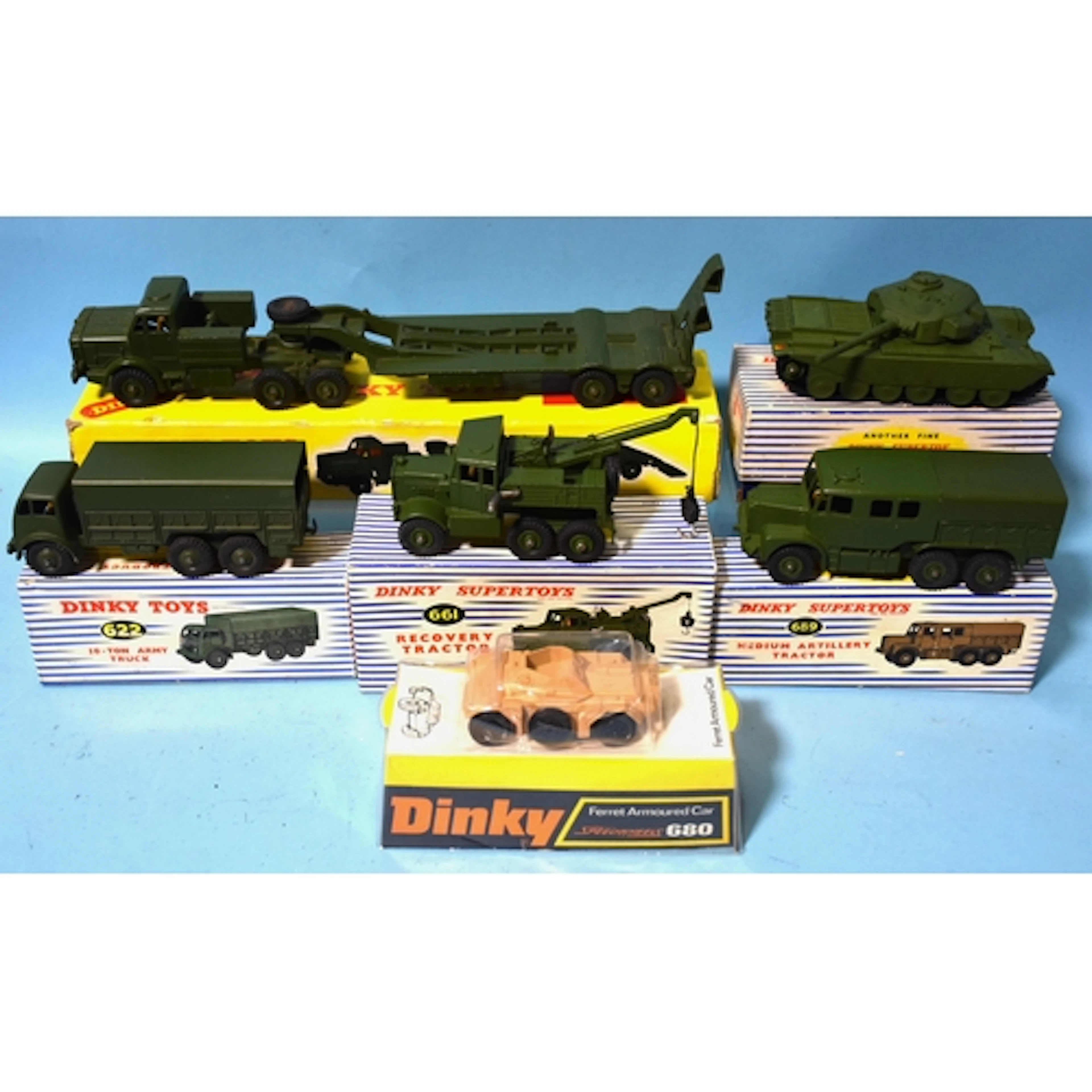 Dinky Toys, Military issues: 651 Centurian Tank, 660 Tank Tr...