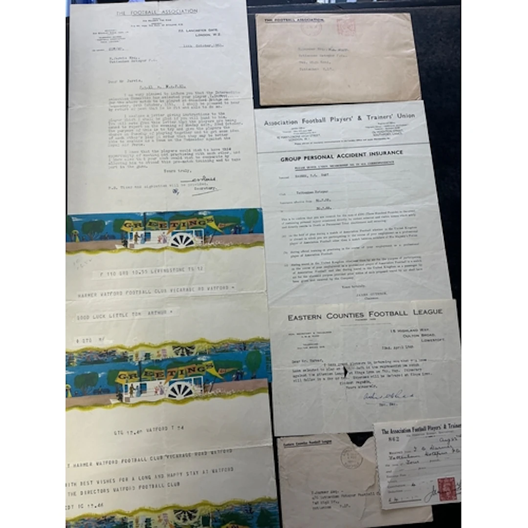 Tommy Harmer Tottenham Football Memorabilia: Personal items ...