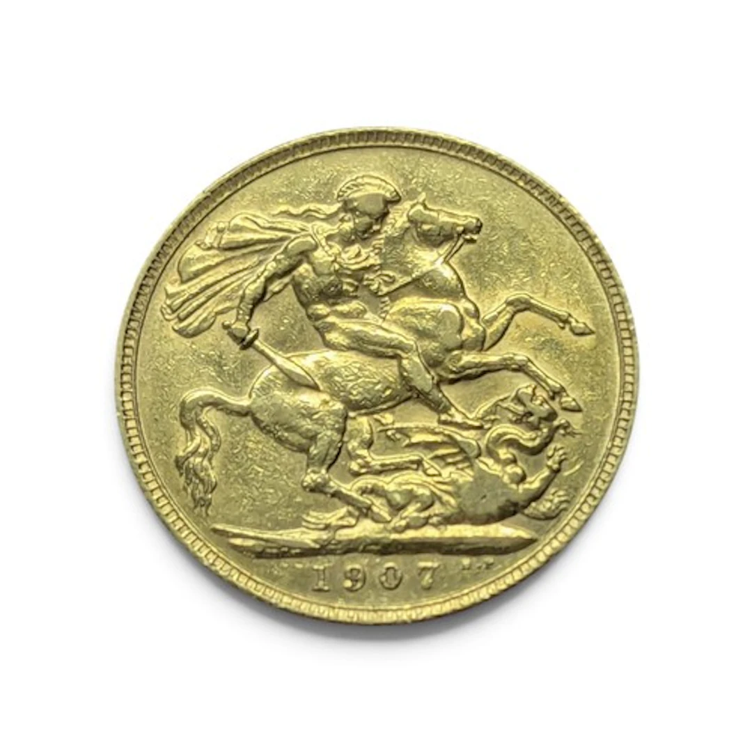 An Edward VII sovereign, 1907, London mint, 7.9g