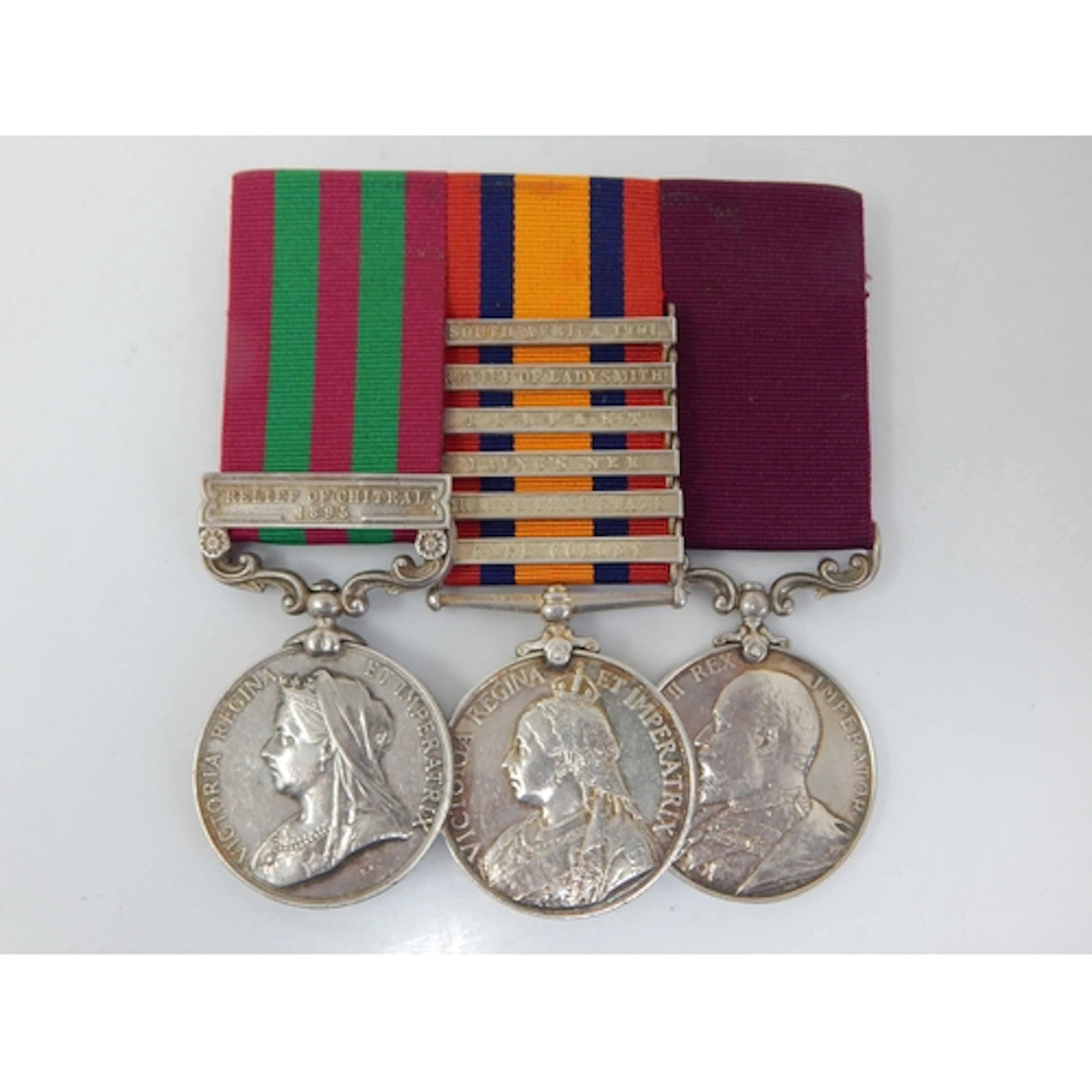 India Medal with Clasp for Relief of Chitral 1895 + Boer War...