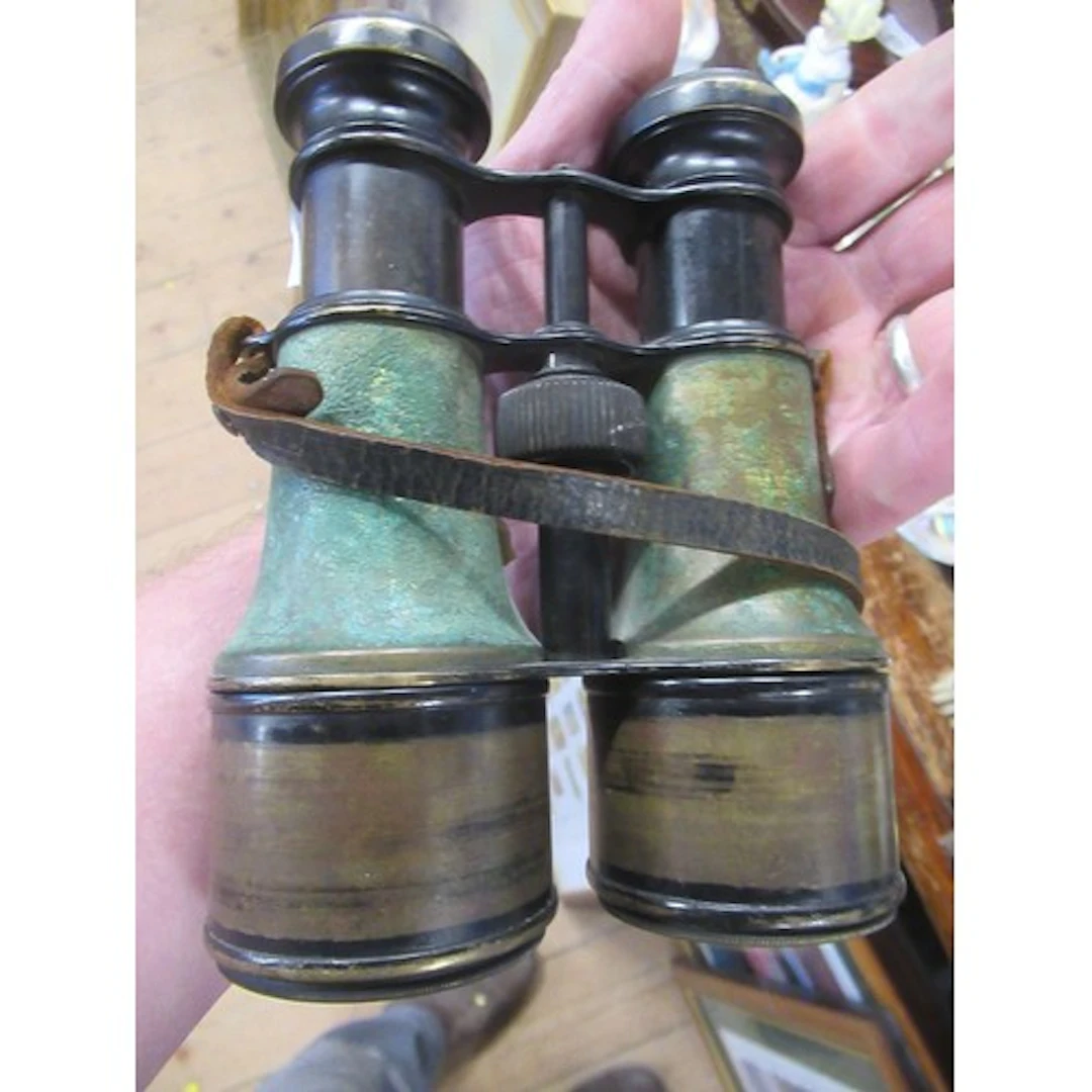 A pair of Victorian binoculars