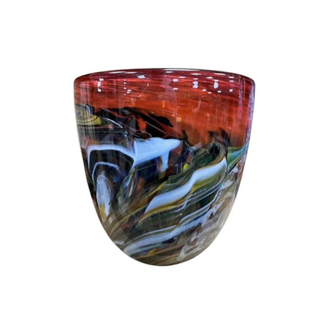 Anthony Stern, a Studio glass bowl signed to base, height 18...