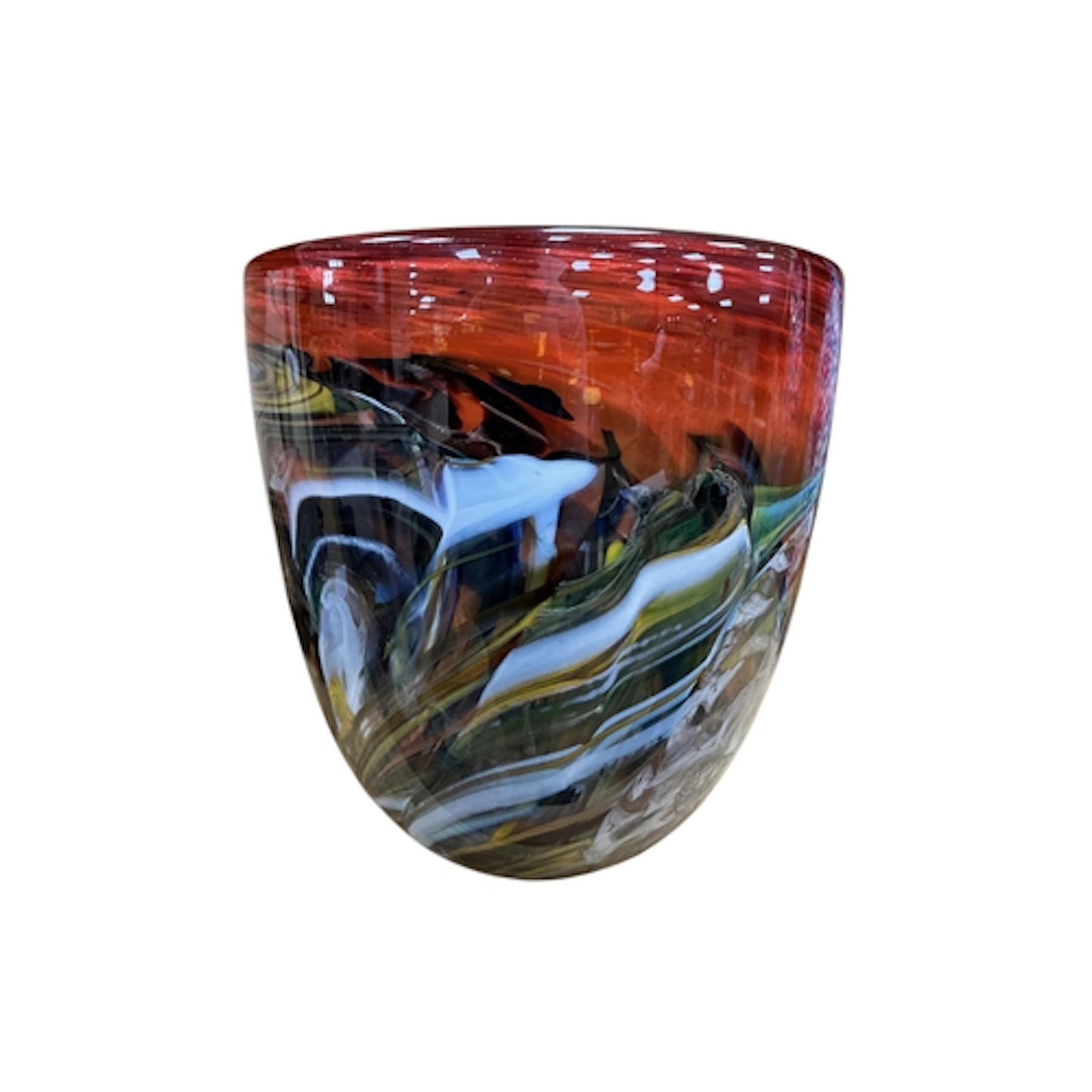 Anthony Stern, a Studio glass bowl signed to base, height 18...