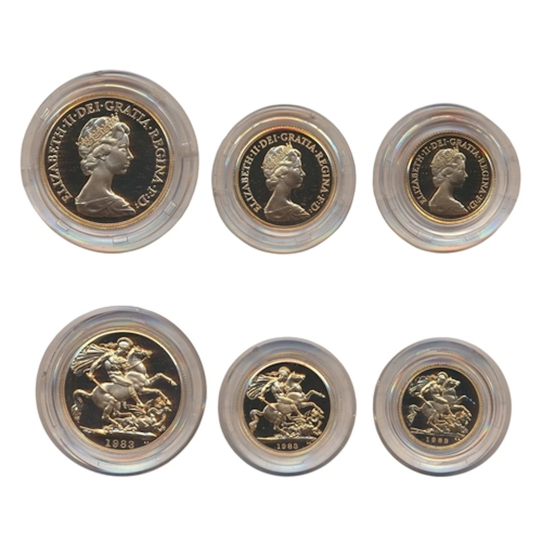 Investment Gold Lot - Documents Required. 1983 sovereign set...
