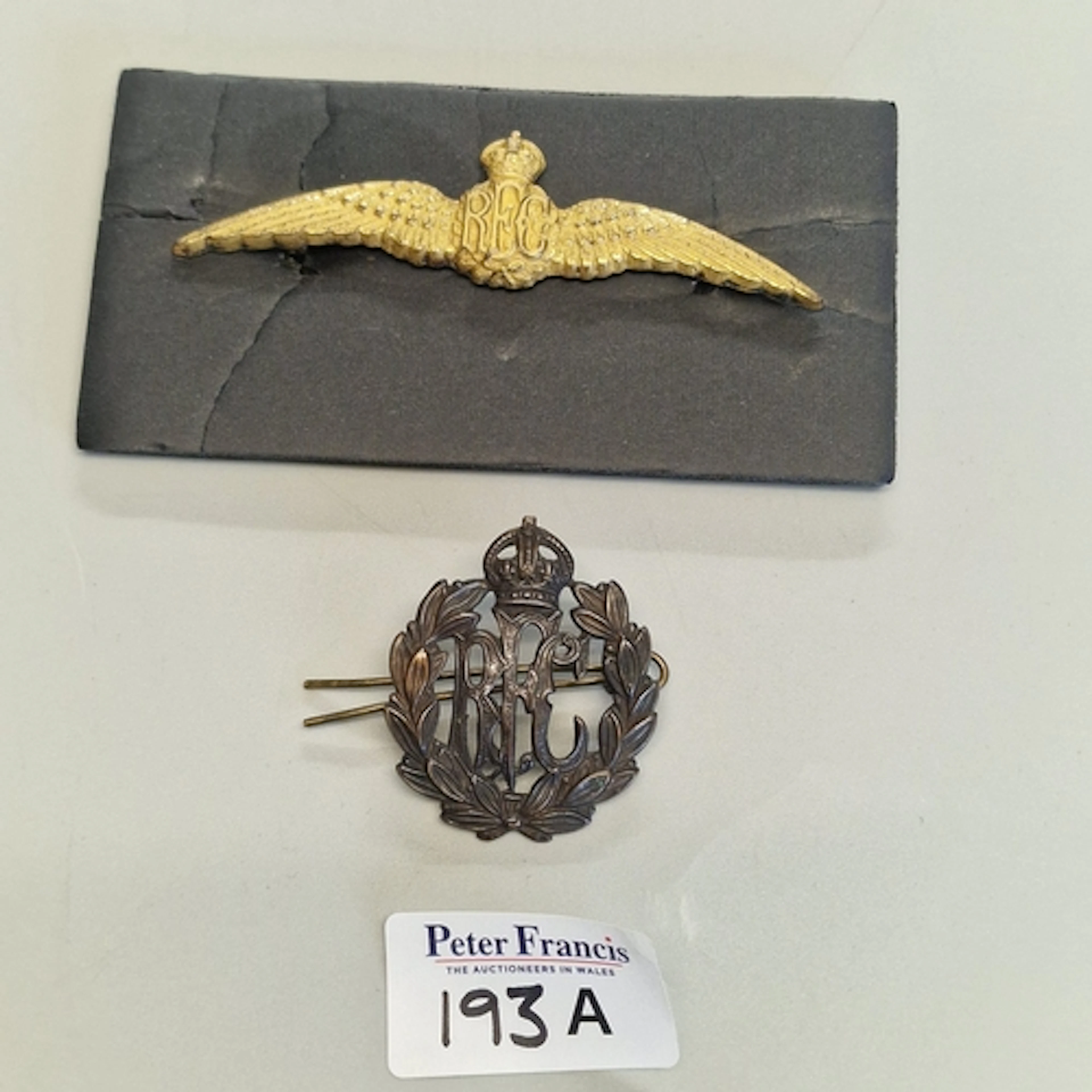 WW1 Royal Flying Corps (RFC) full dress wings, circa 1915, b...