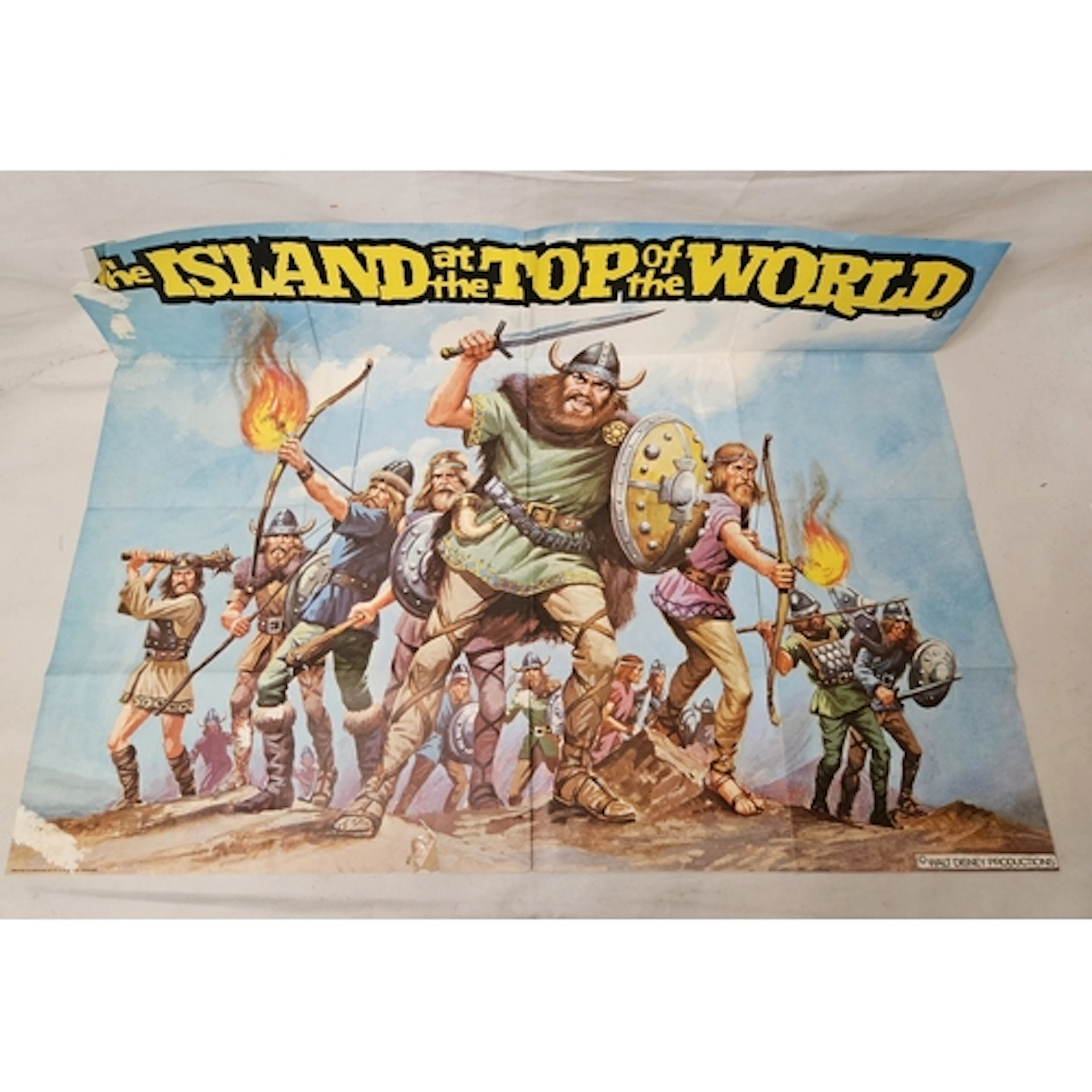 Vintage Quad Film Poster Walt Disney 'Island on top of the W...