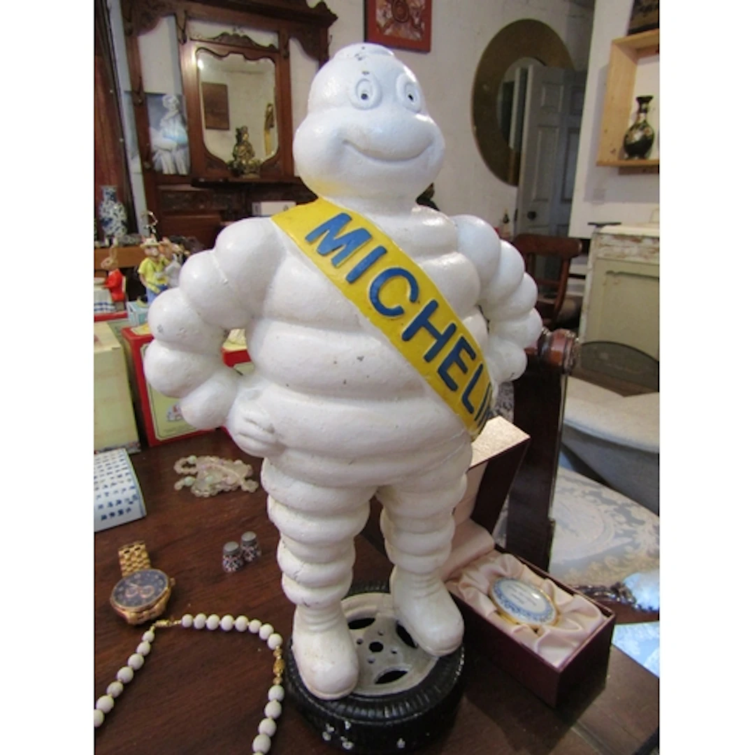 Cast Iron Garage Advertising Sign Michelin Tyres Approximate...