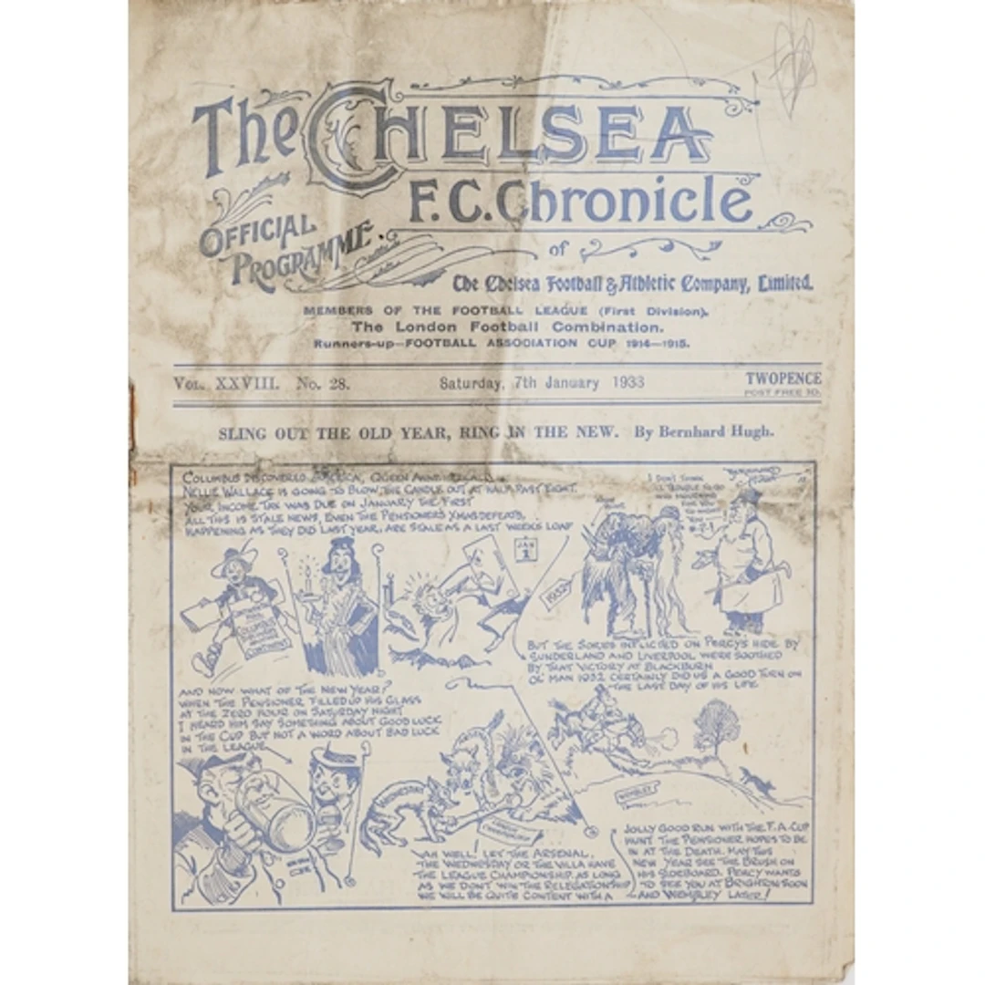Chelsea F.C. Chronicle official football programme - Sling O...