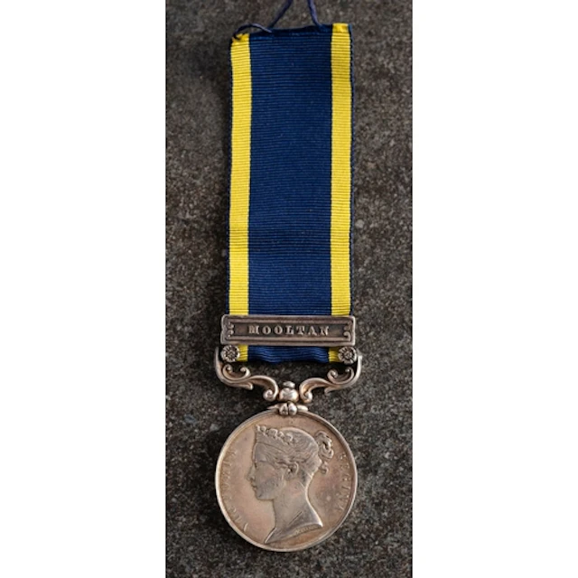 A Punjab Medal 1849 renamed 'WMAsh 32 Foot'