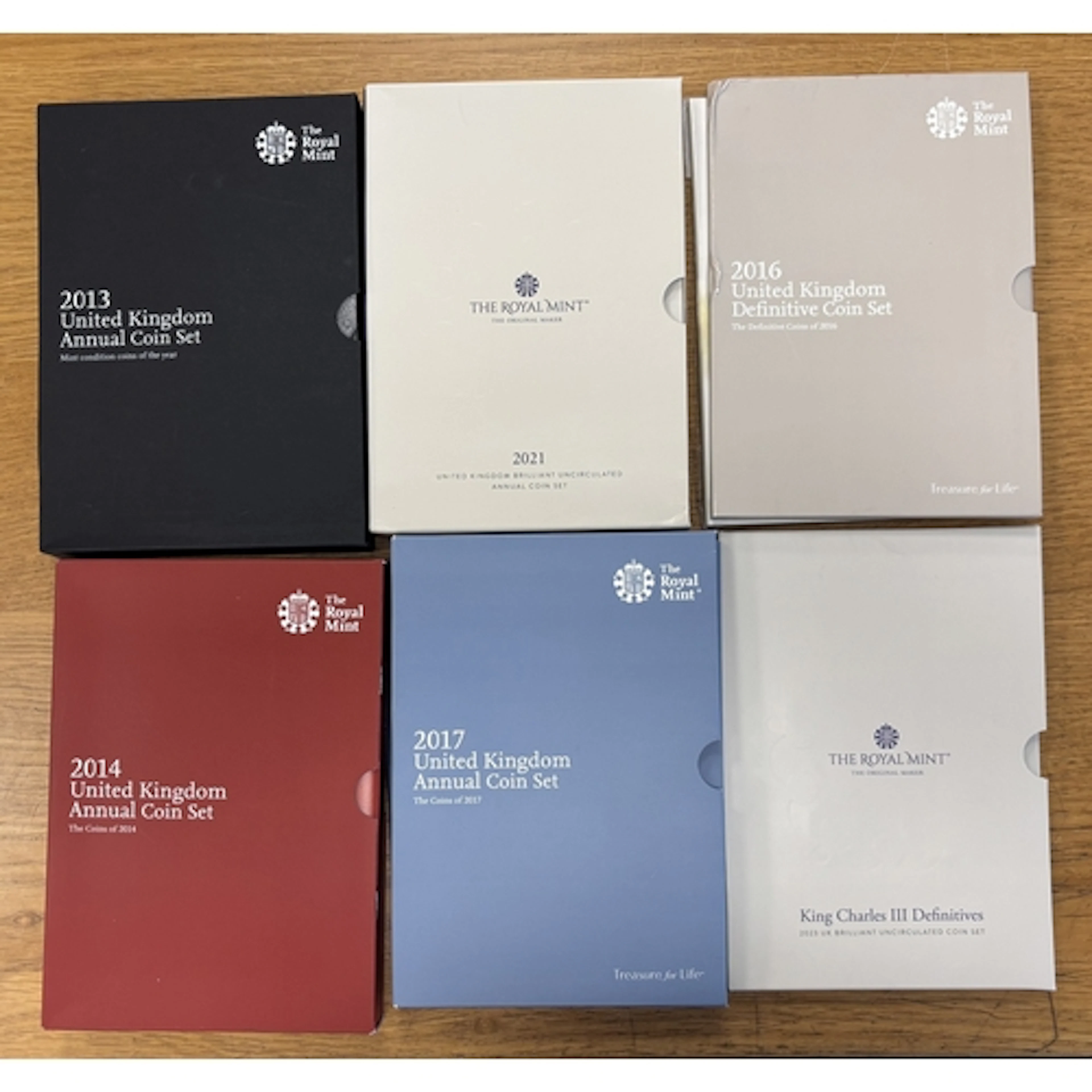 Collection of Royal Mint uncirculated sets, including 1982, ...